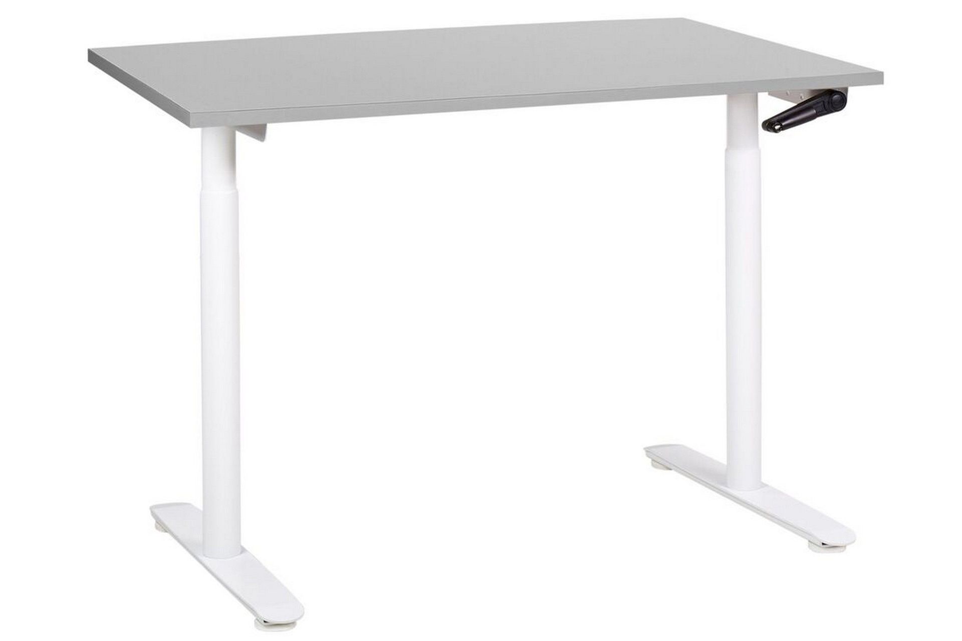 Banner Skrivbord 72x120 cm - Gr&aring;/Vit