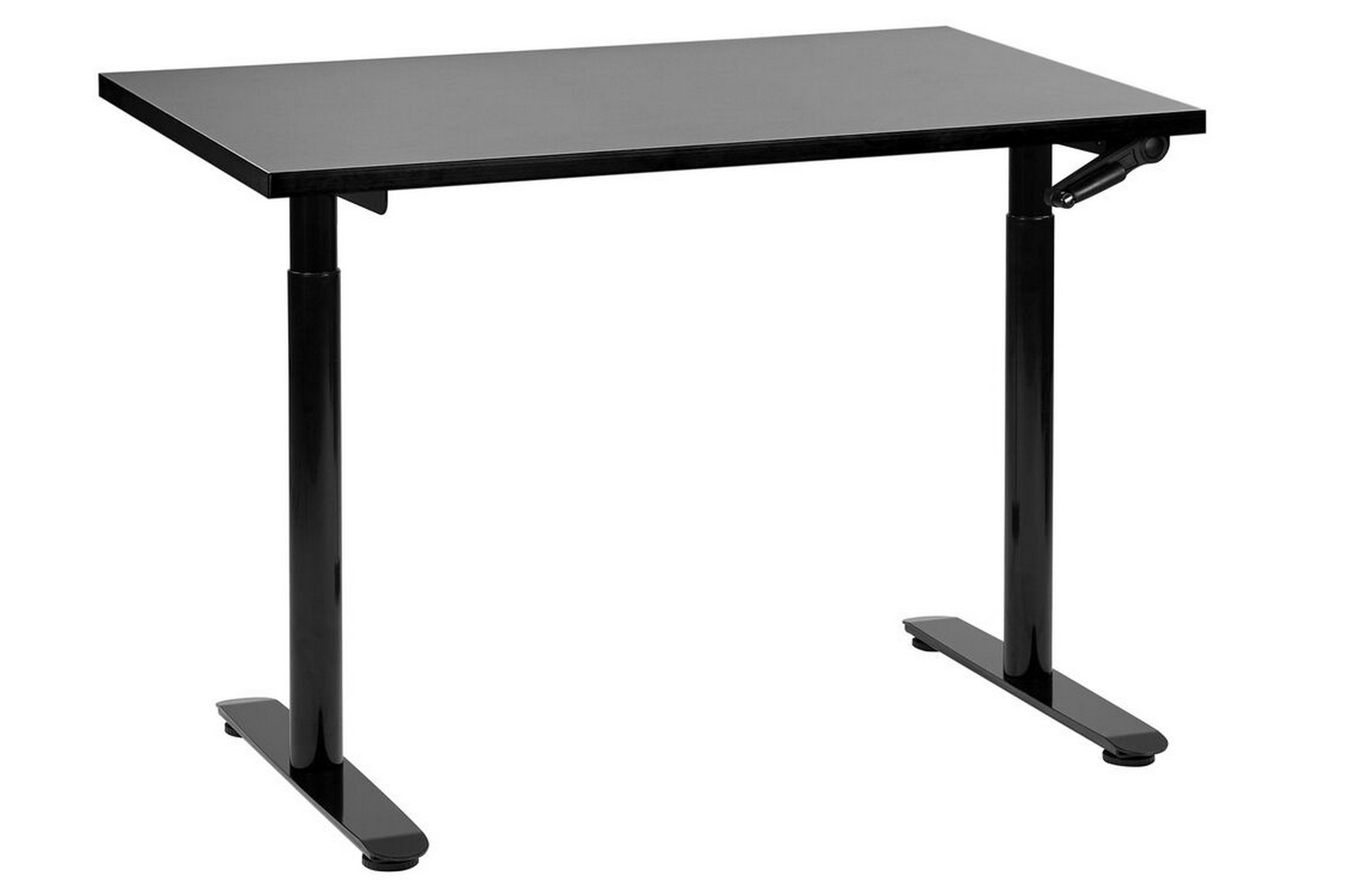 banner skrivbord 72x120 cm - svart