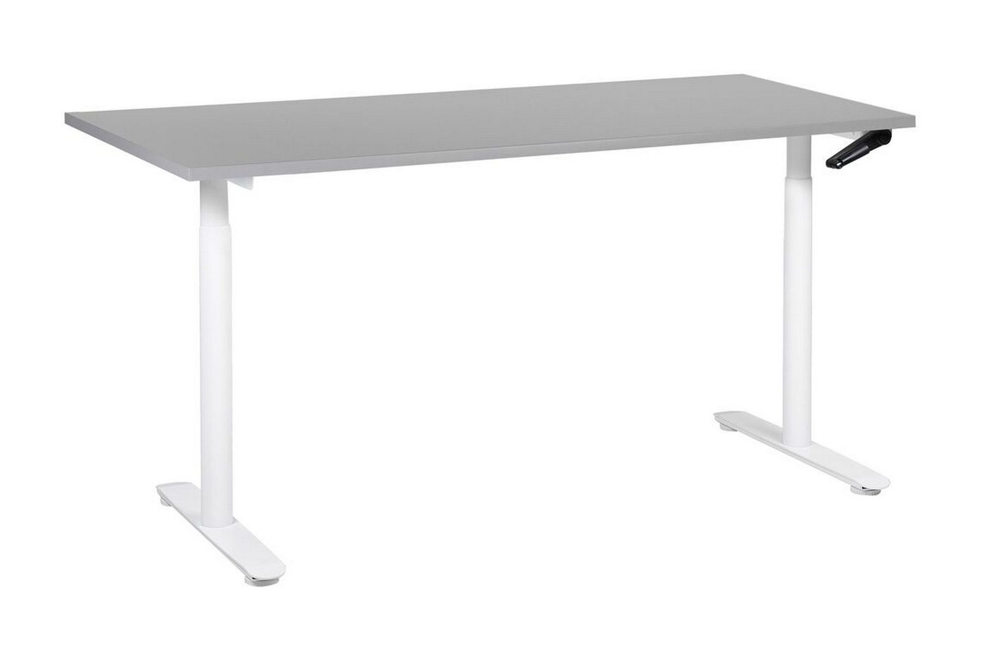 Banner Skrivbord 72x160 cm - Gr&aring;/Vit