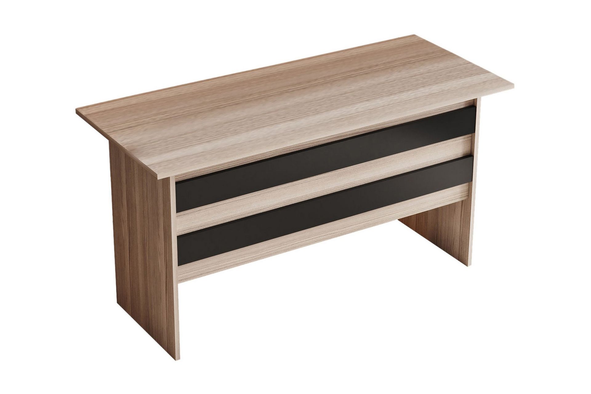 Barrock Skrivbord 140 cm - Natur/Svart