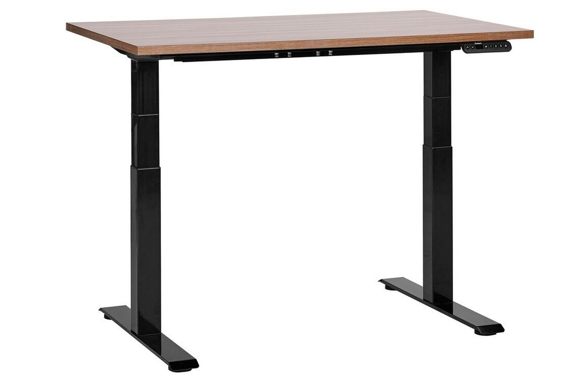 Bina Skrivbord 72x120 cm - M&ouml;rkt tr&auml;/Svart