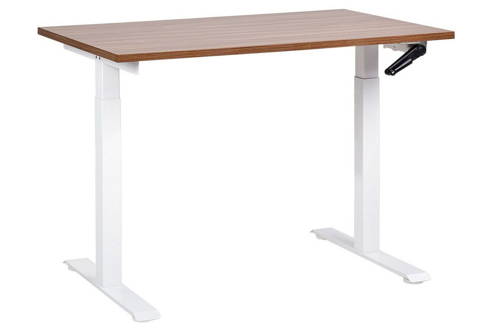 Bina Skrivbord 72x120 cm - Mörkt trä/Vit