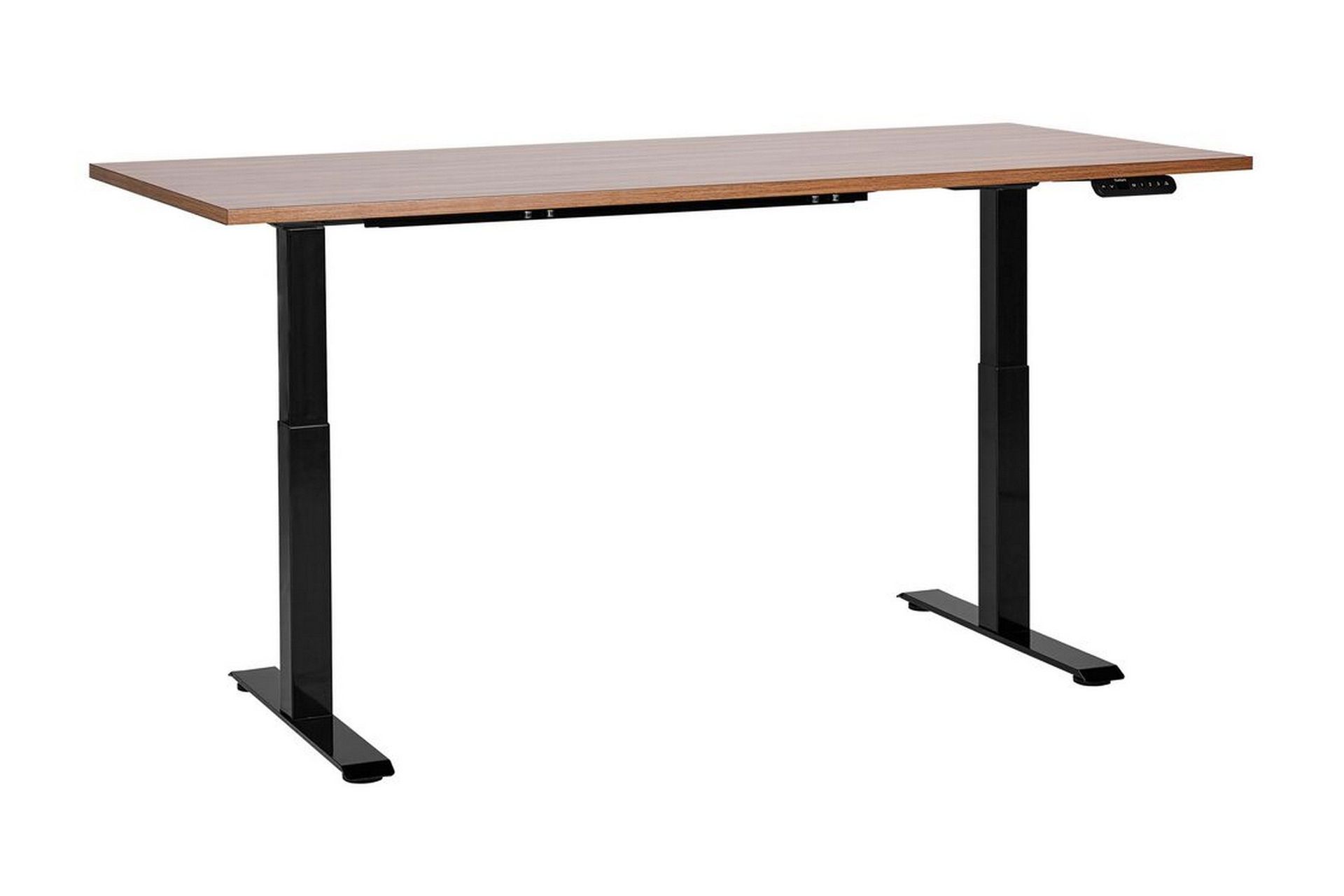 Bina Skrivbord 80x180 cm - Mörkt trä/Svart