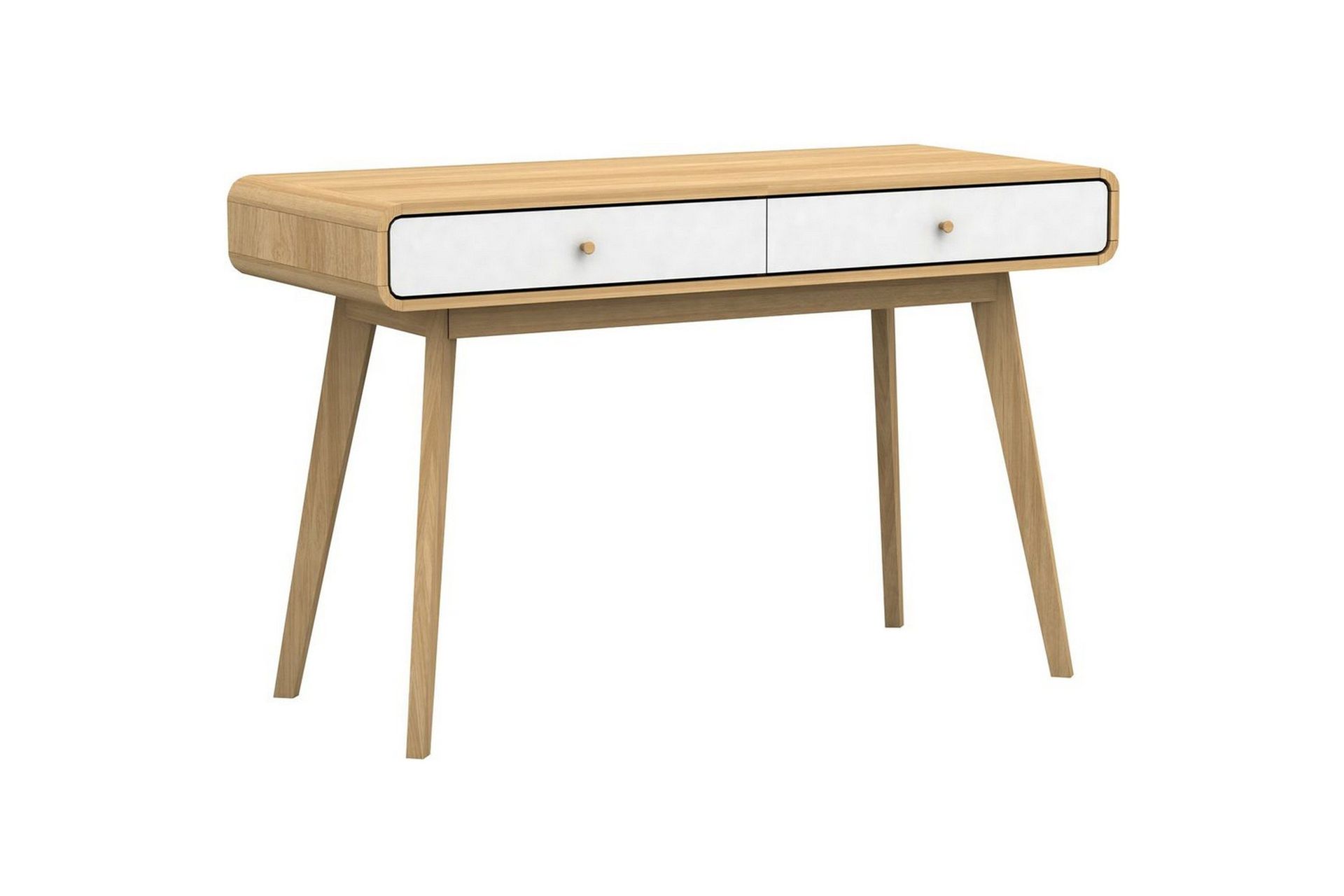 skrivbord cassie ek/vit - ek/vit