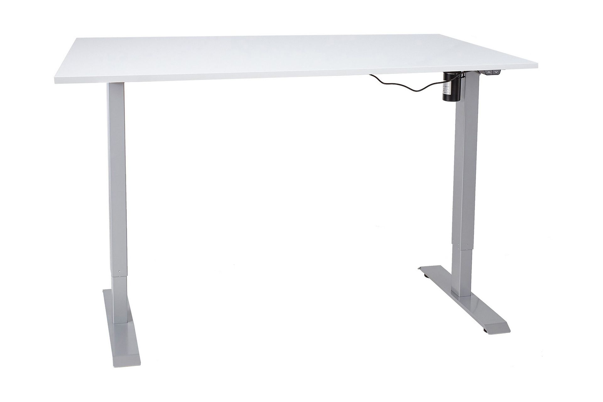 Ergosum 1 Skrivbord 140 cm Höj-och Sänkbar Elektrisk - Gråvit