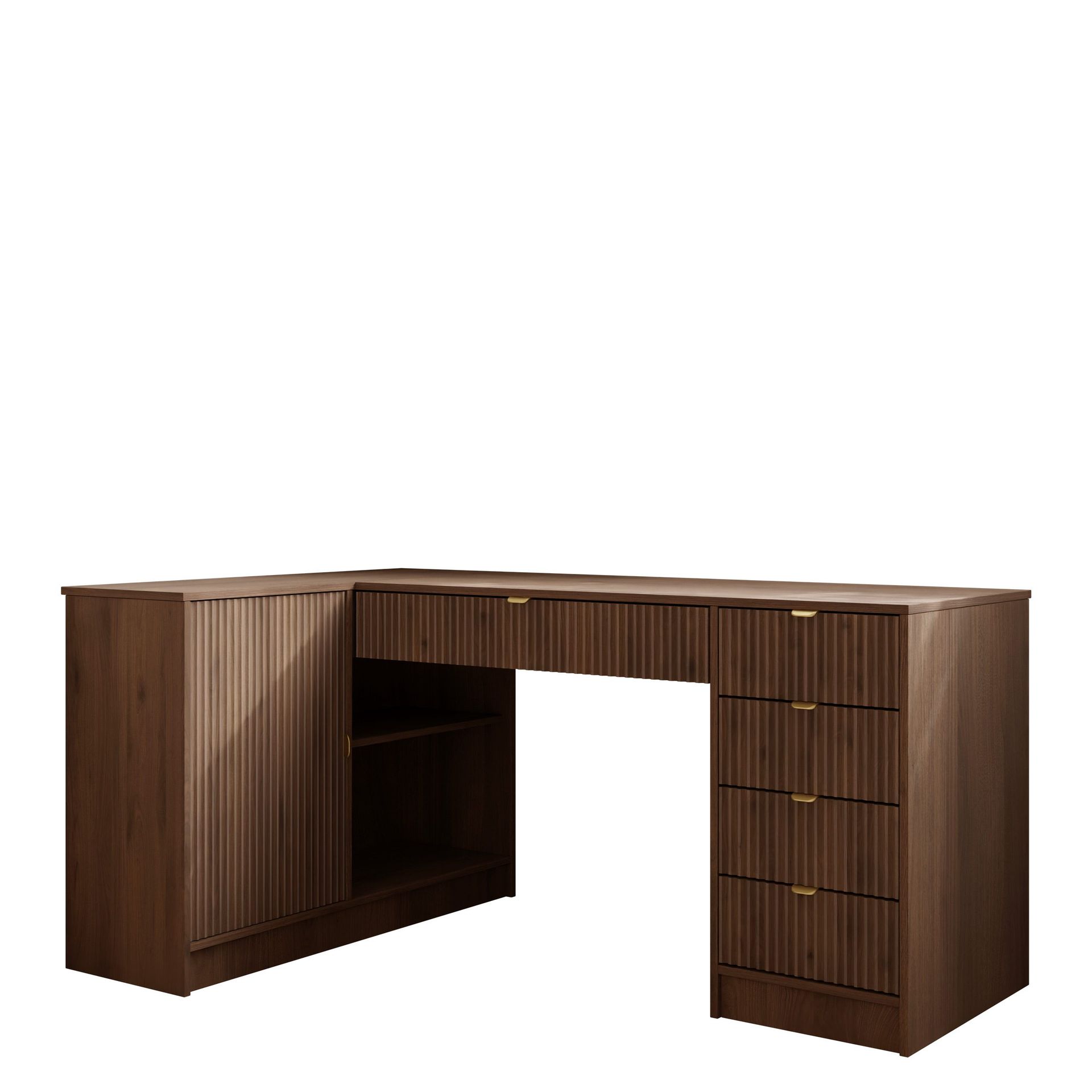 Gudelia Skrivbord 158 cm - brun