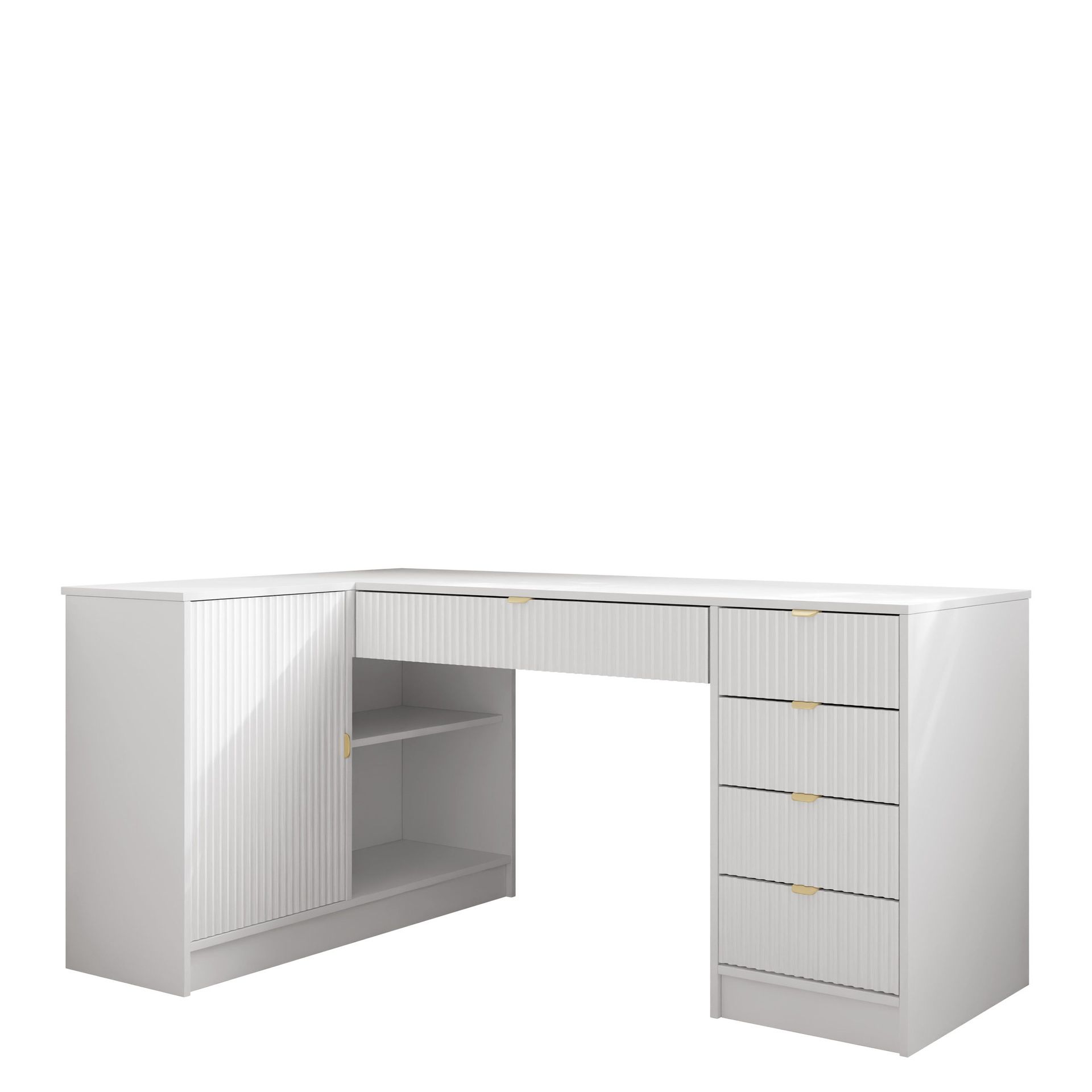 Gudelia Skrivbord 158 cm - vit