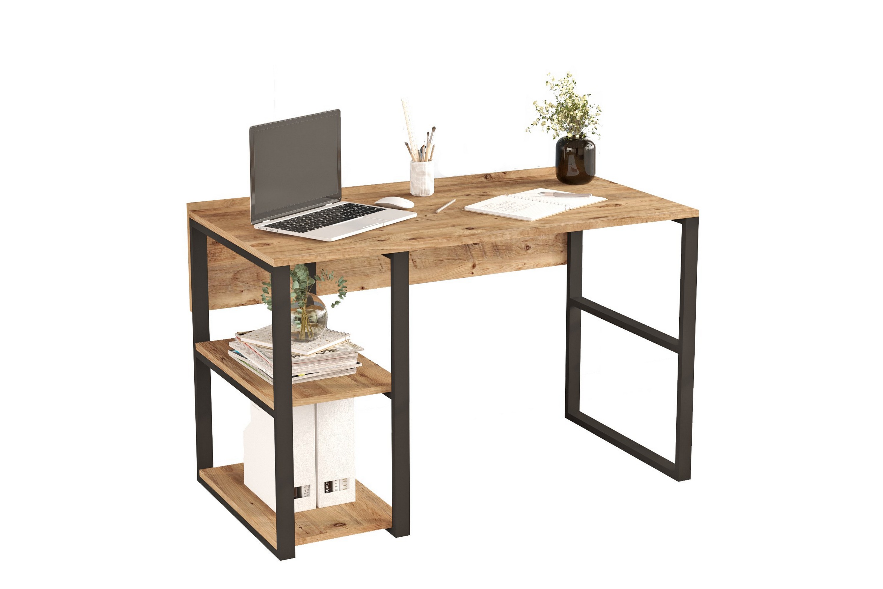 Skrivbord Hitesh 60x120 cm MörkblåHanah Home
