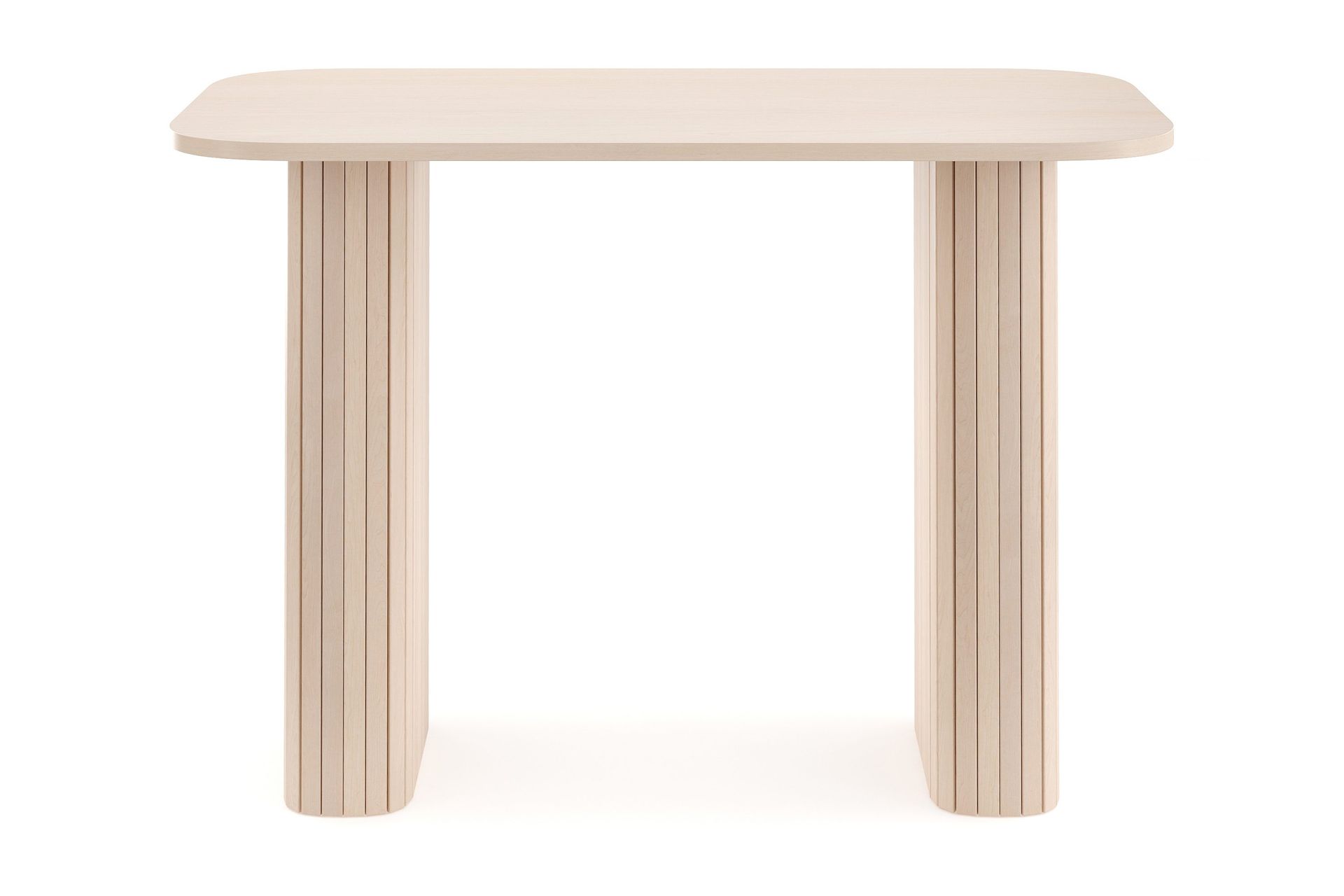 kopparbo skrivbord 100 cm vitlaserad ek - ljust vitlaserat ekträ