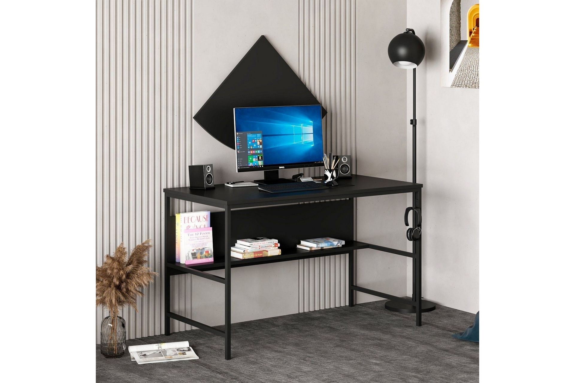 Nafe Skrivbord 120 cm - Svart