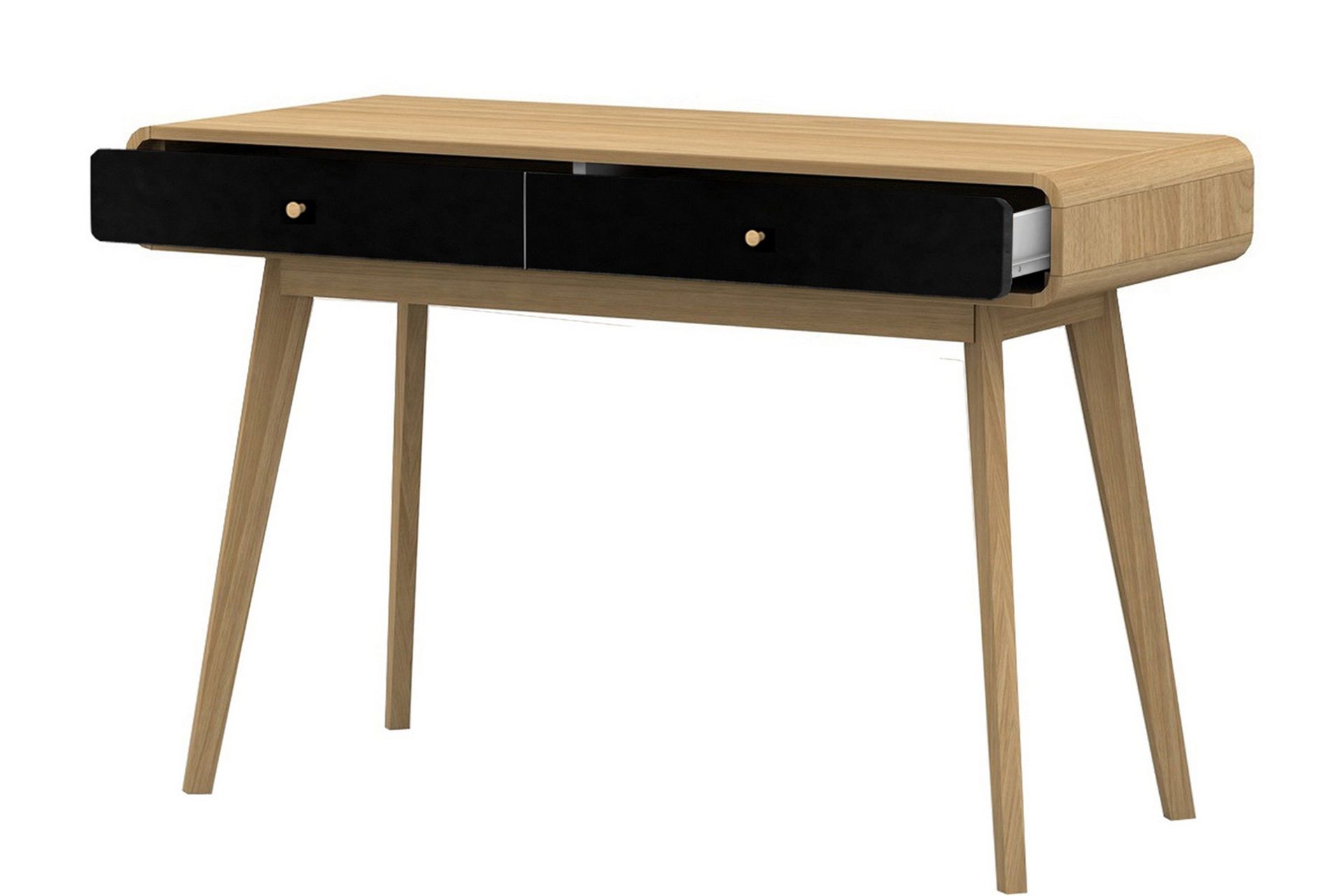 Olivet Skrivbord 120 cm - Natur/Svart