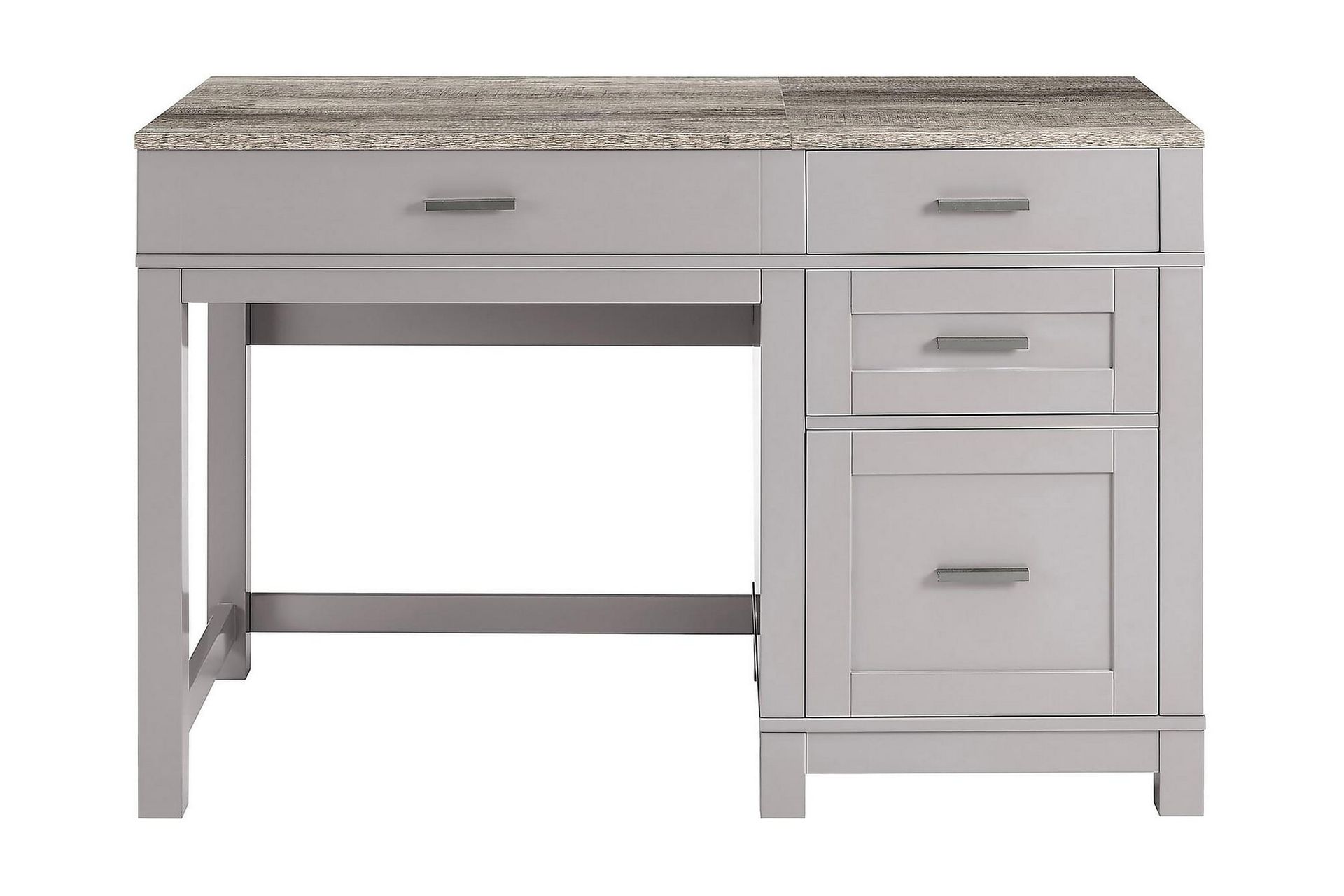 Skrivbord Carver 120 cm Gr&aring; - Dorel Home