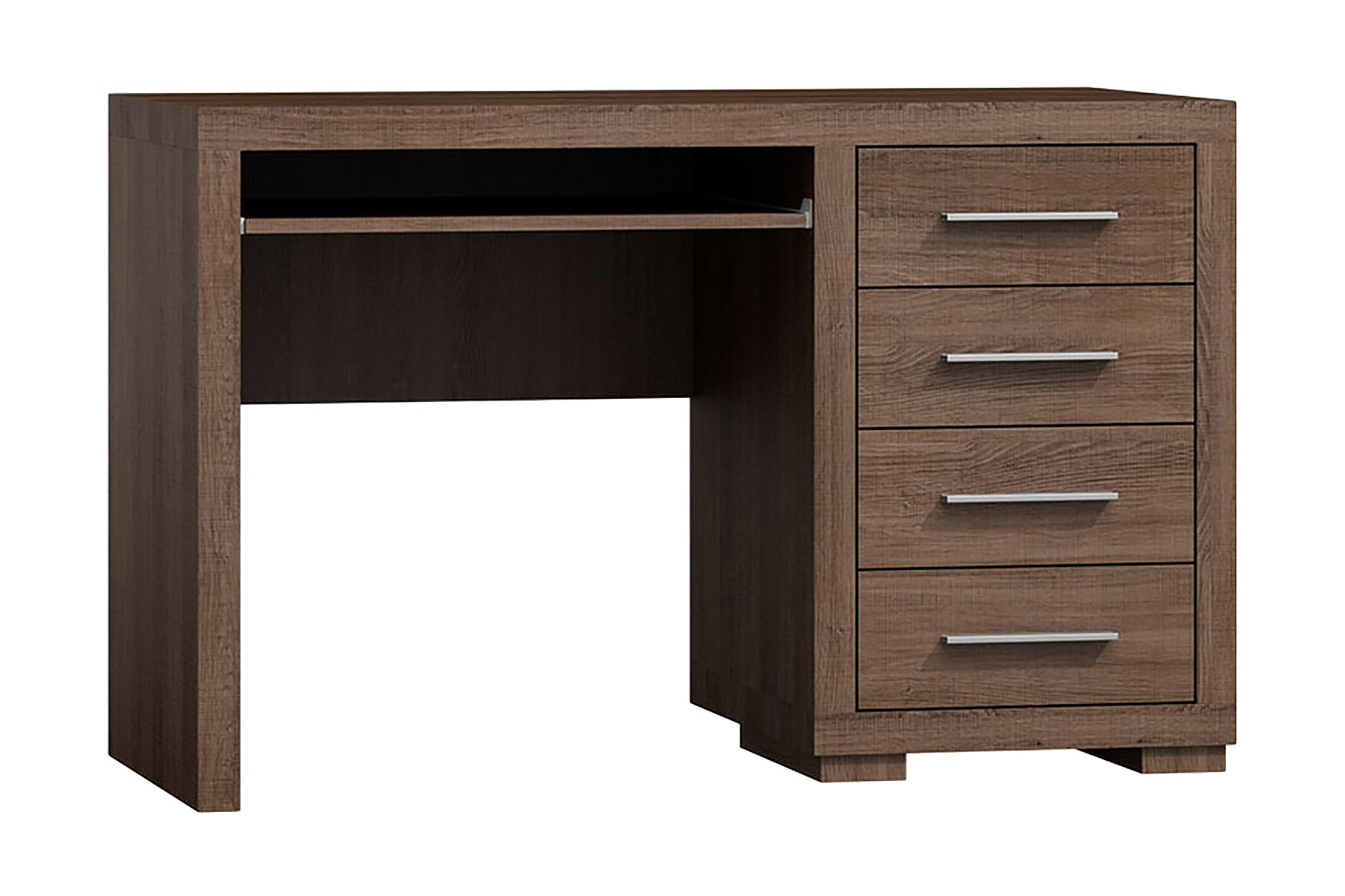 Skrivbord Ciborro 120 cm med Förvaring 4 Lådor Ekfärg/Brun