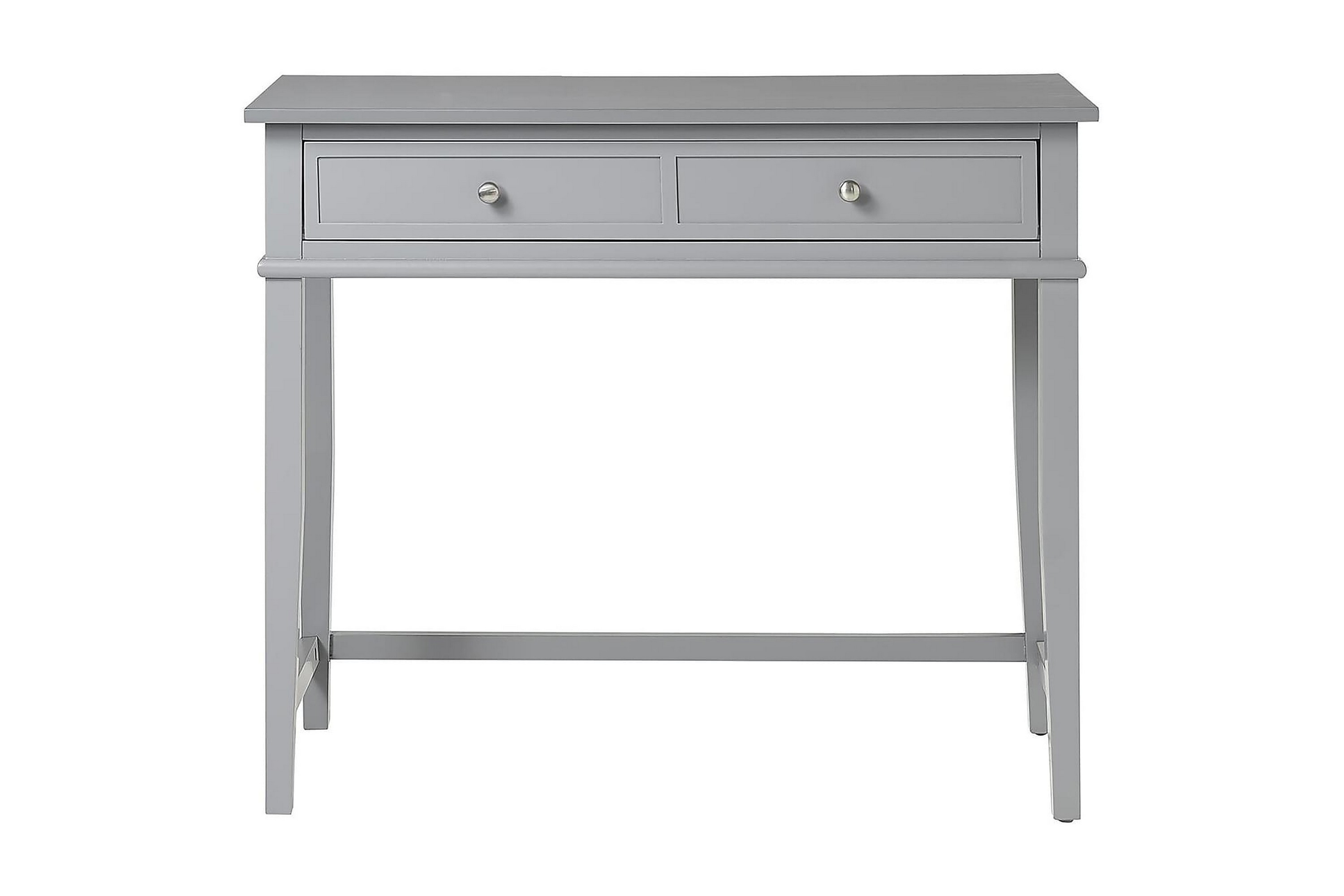 skrivbord franklin 90 cm med förvaring låda grå - dorel home