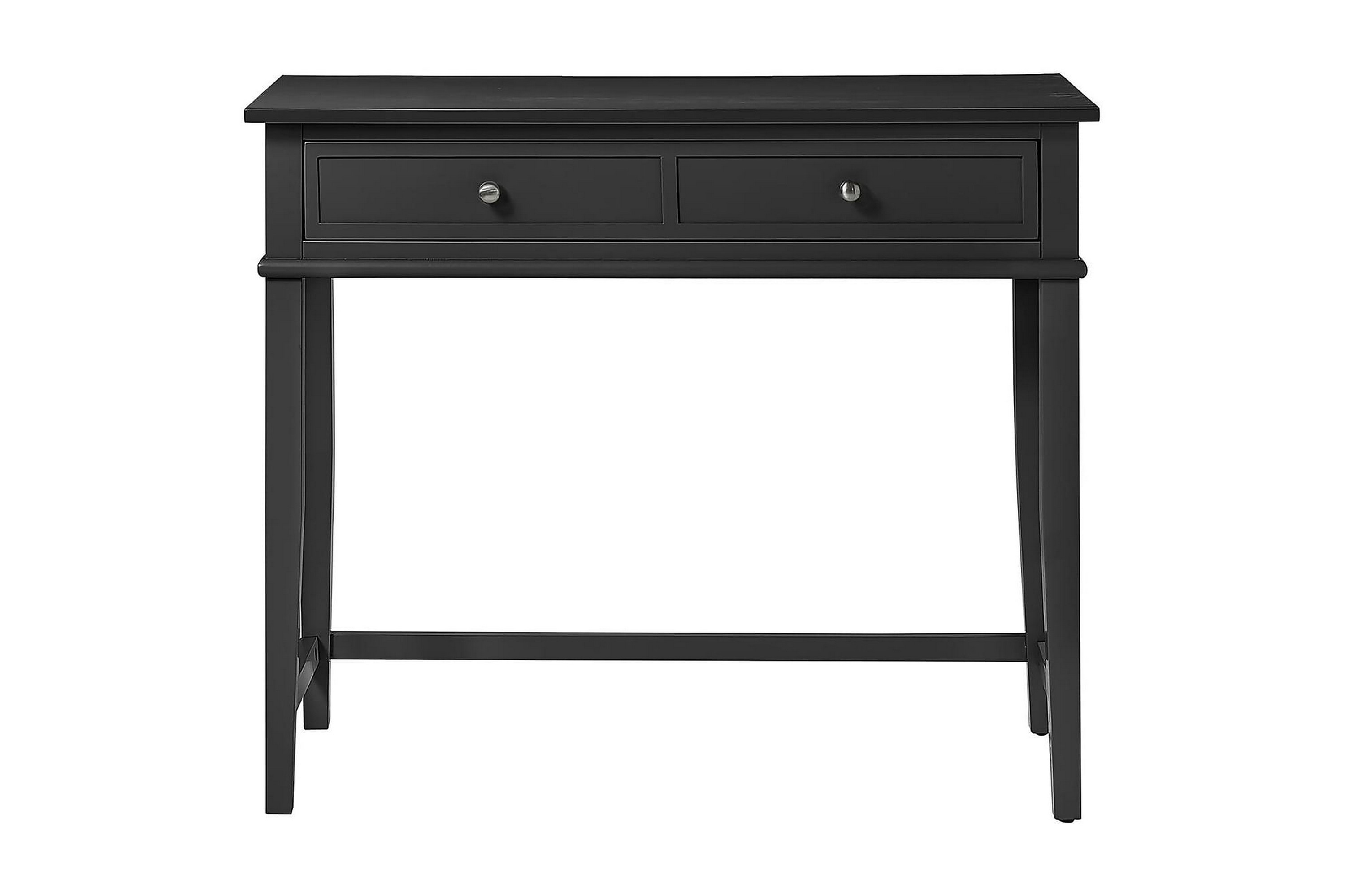 skrivbord franklin 90 cm med förvaring låda svart - dorel home