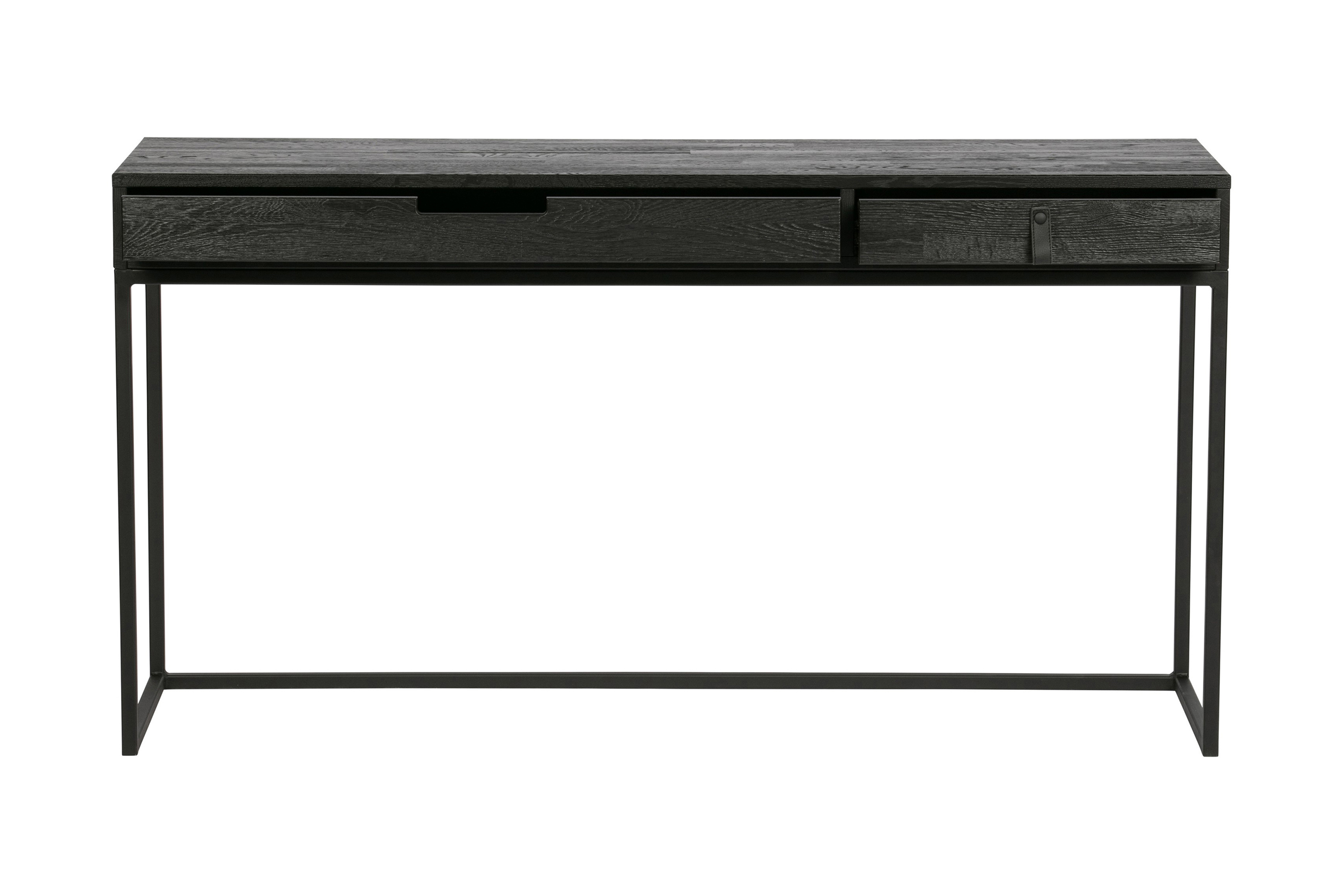 Skrivbord Iria 140 cm med Förvaring Lådor Ek/Svart
