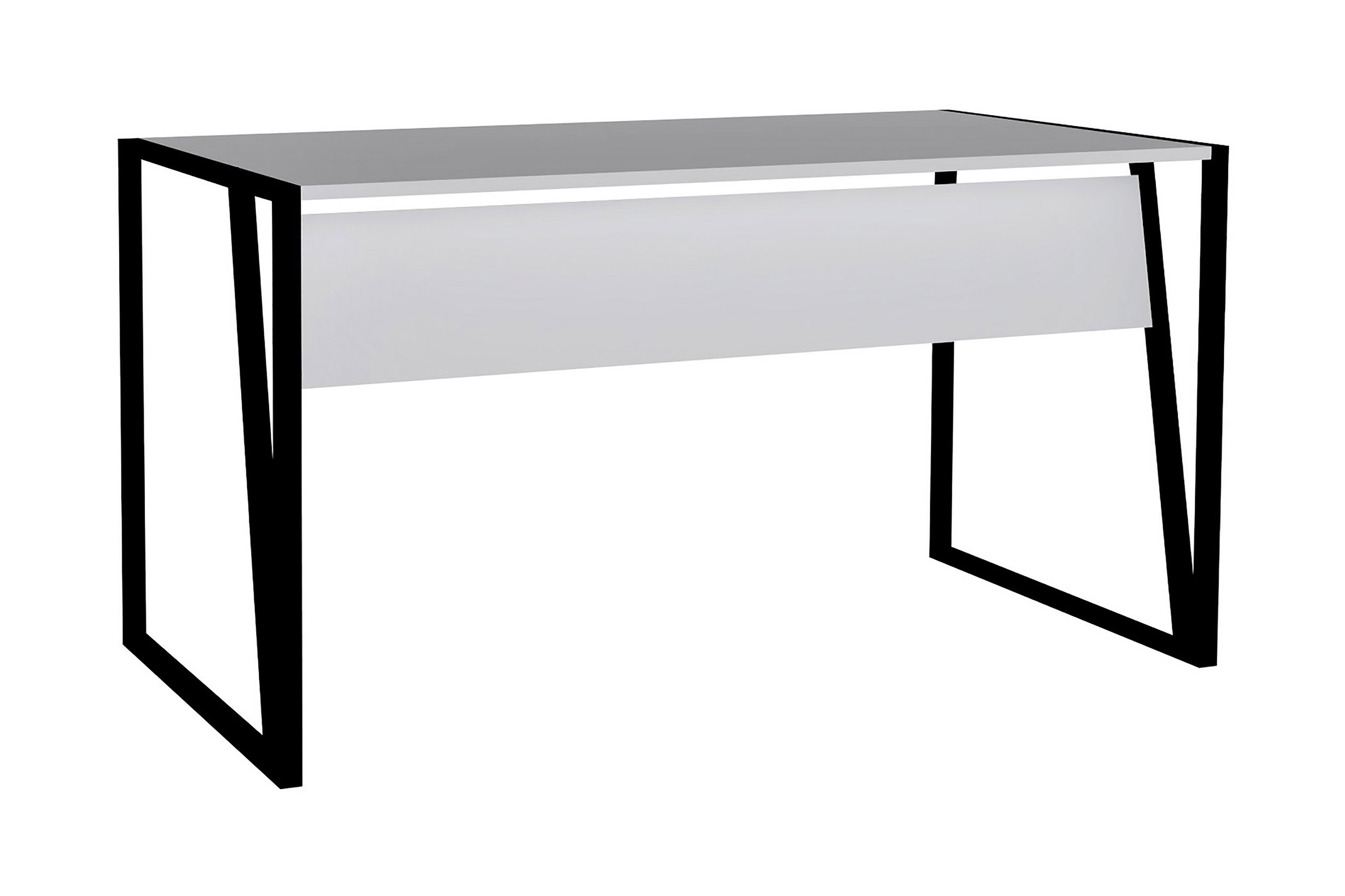 skrivbord tifany 140 cm - vit/svart