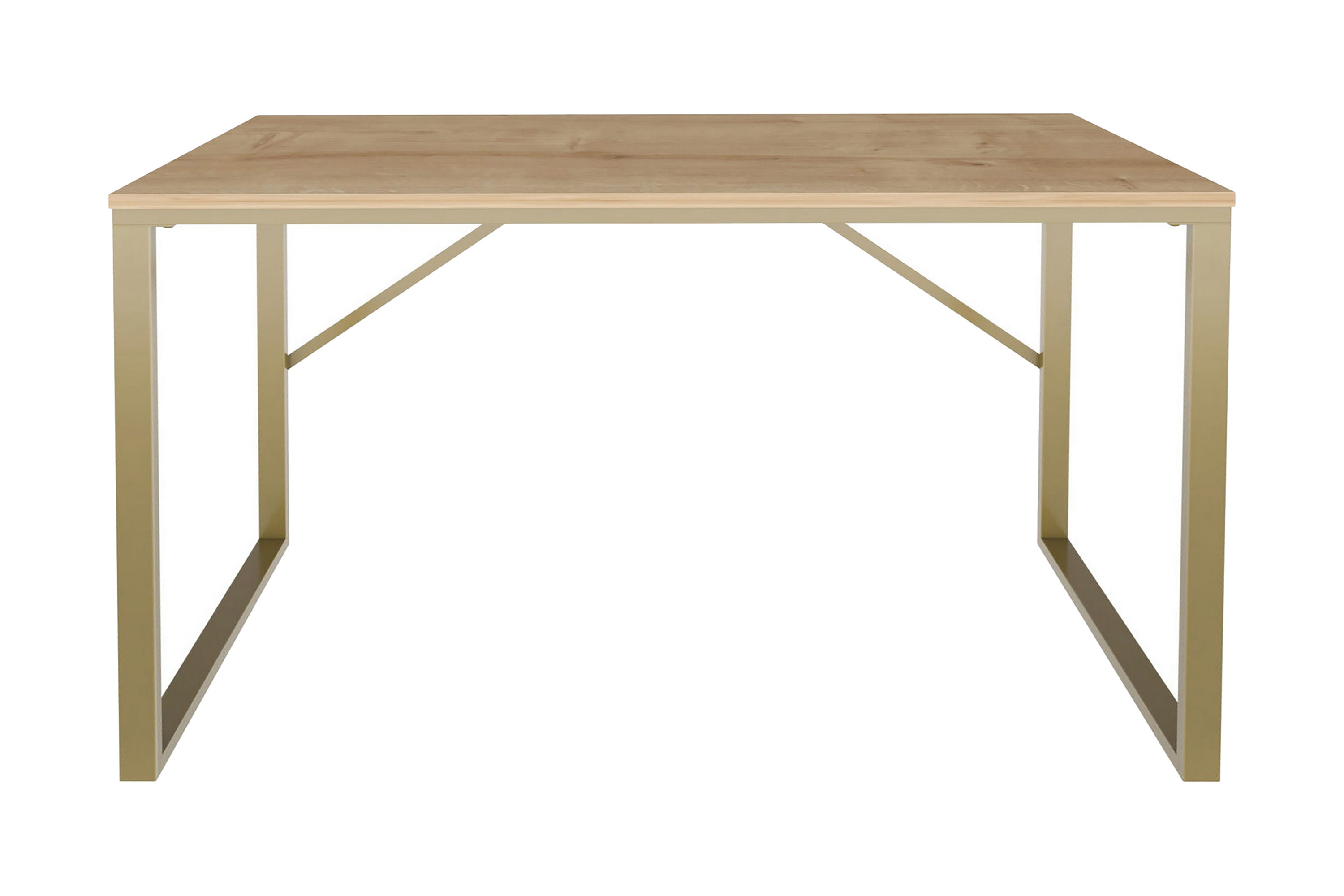 Skrivbord Wraphis 60x74x120 cm Guld/Brun