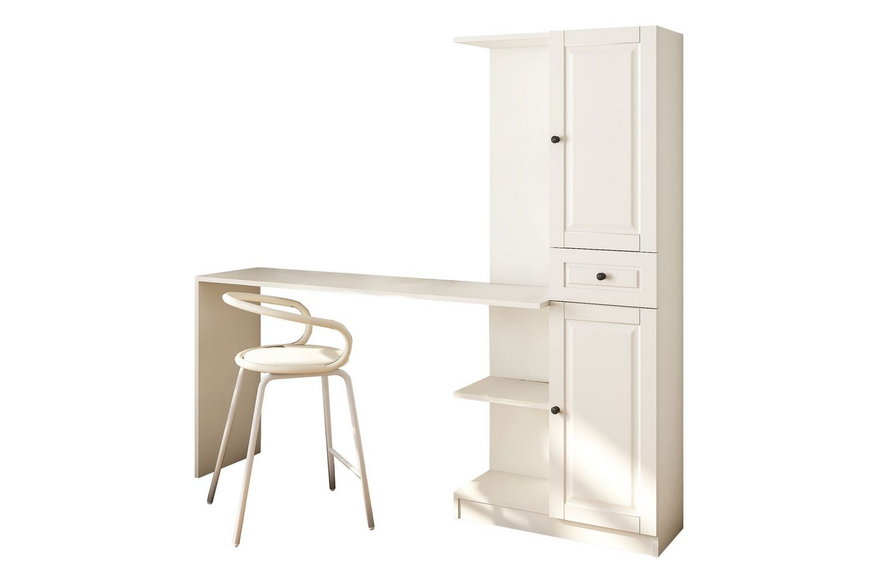 torrel skrivbord 40x155 cm - vit