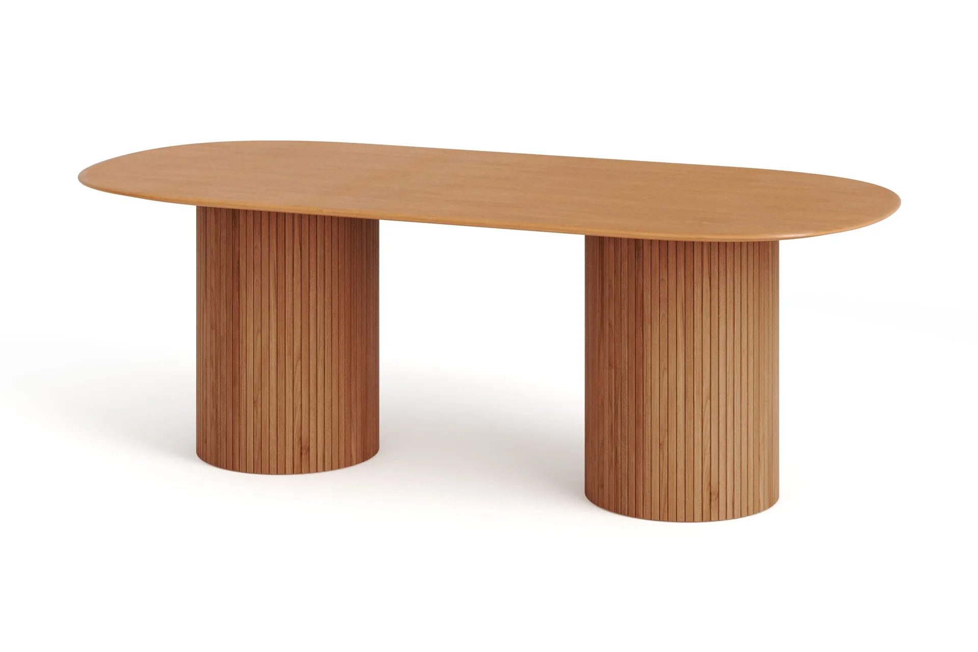 Kopparbo Matbord Oval 220x100 cm Fan&eacute;r - Ek