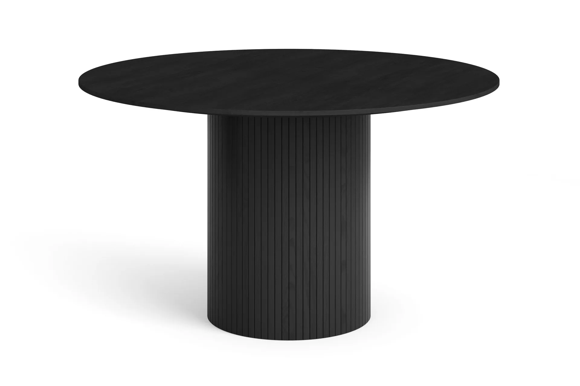 Kopparbo Runt Matbord 130 cm Fanér - Svart