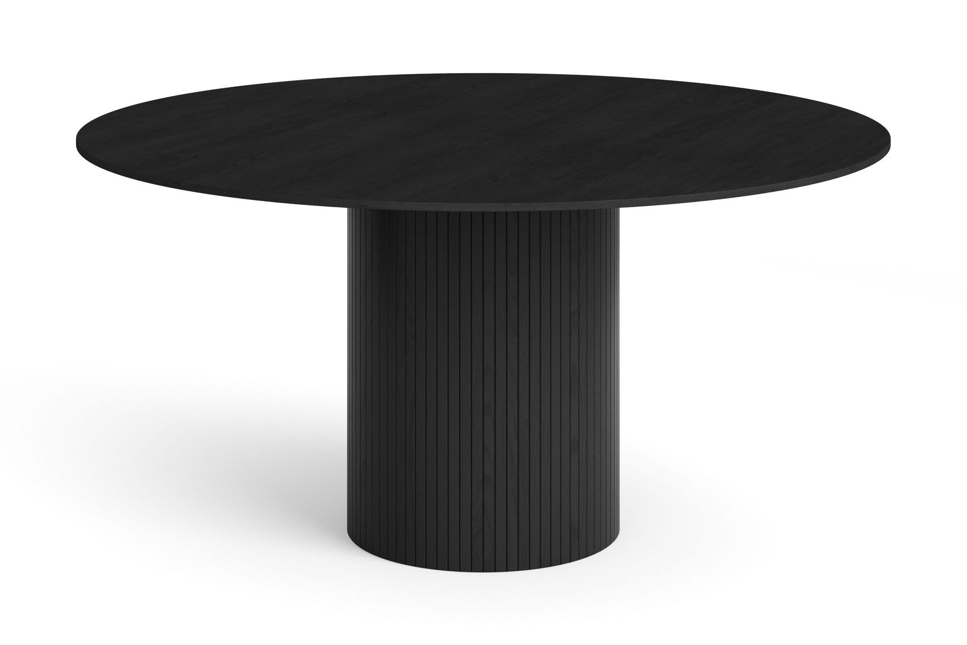 Kopparbo Runt Matbord 150 cm Fanér - Svart