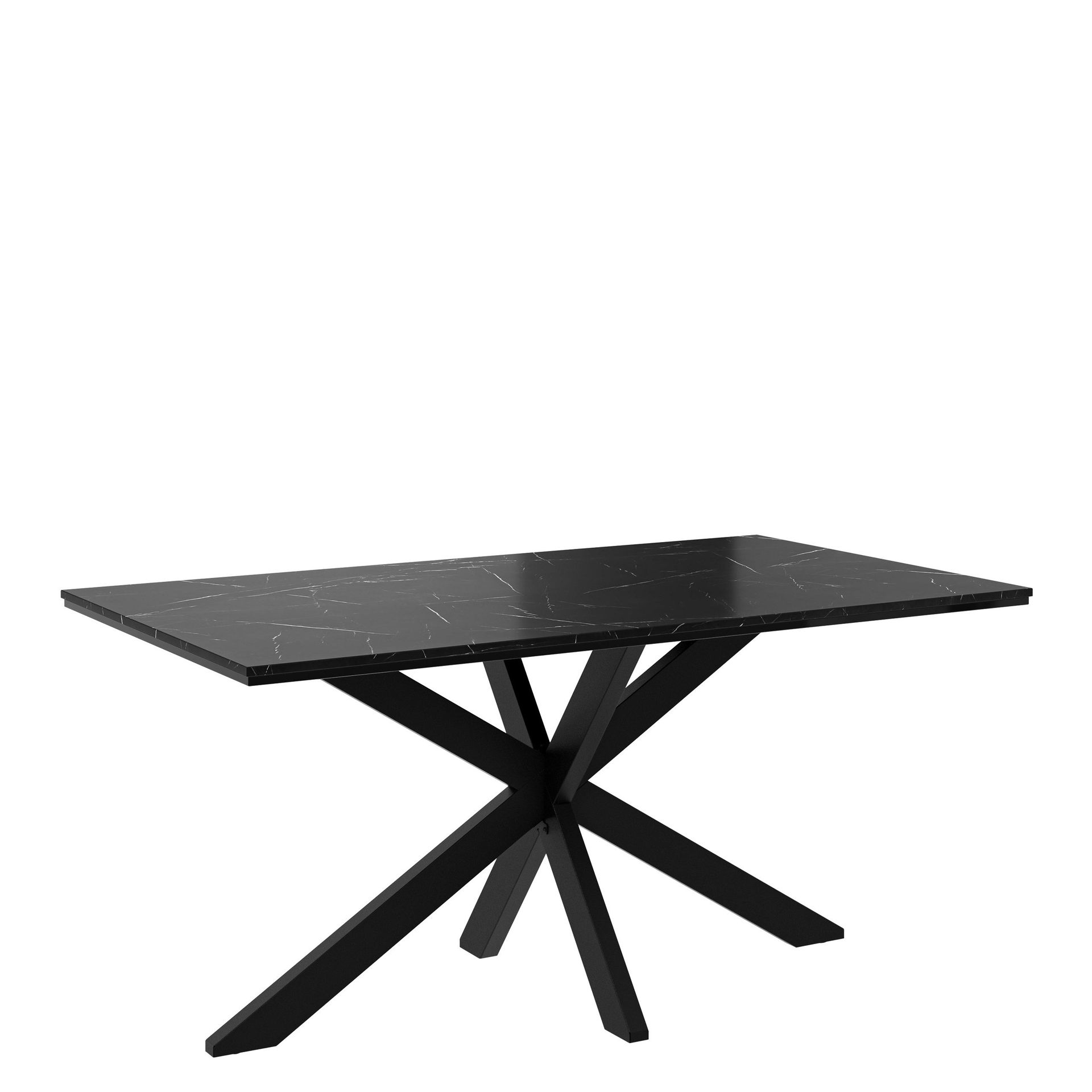 Kovrel Matbord 160 cm Rektangul&auml;r - Svart