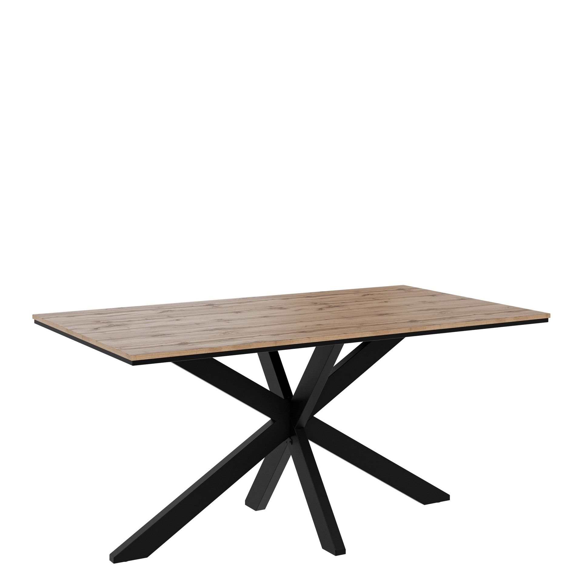 Kovrel Matbord 160 cm Rektangulär - Svart/Brun