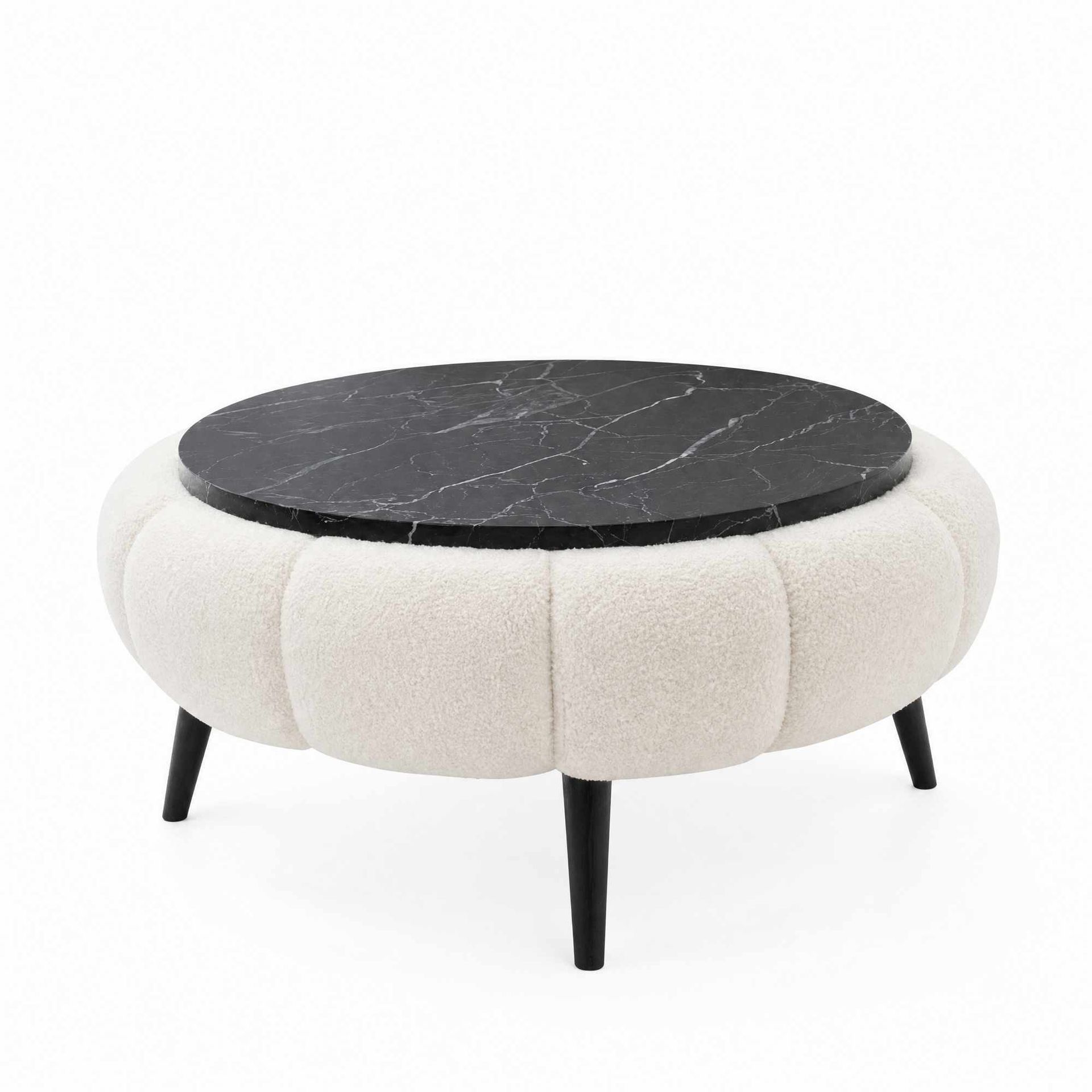 Kundu Soffbord Rund 60 cm Bubblig -