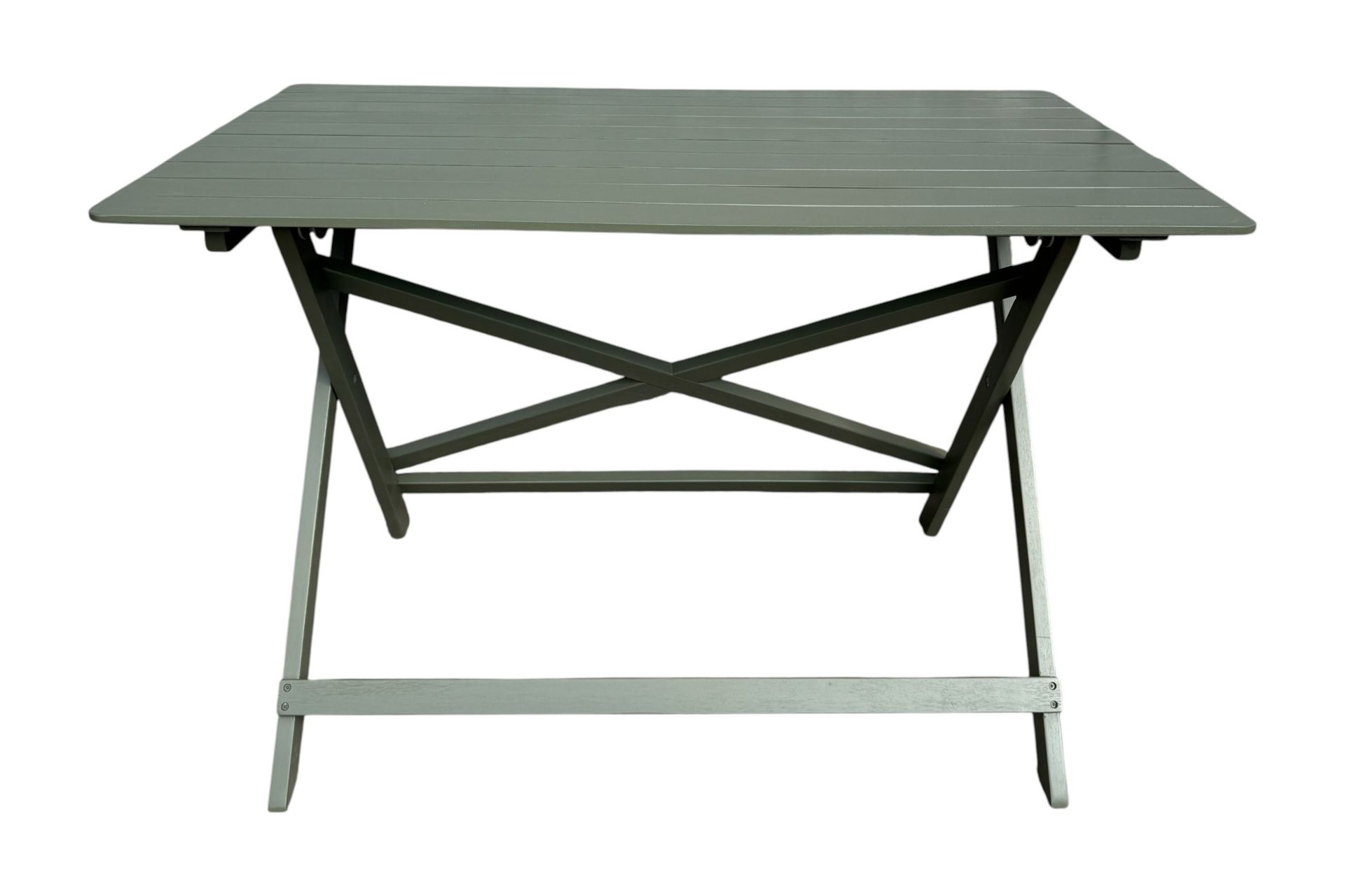 Landet Rektangulärt Matbord utomhus 118x70x74 cm i akacia trä - Mörkgrön