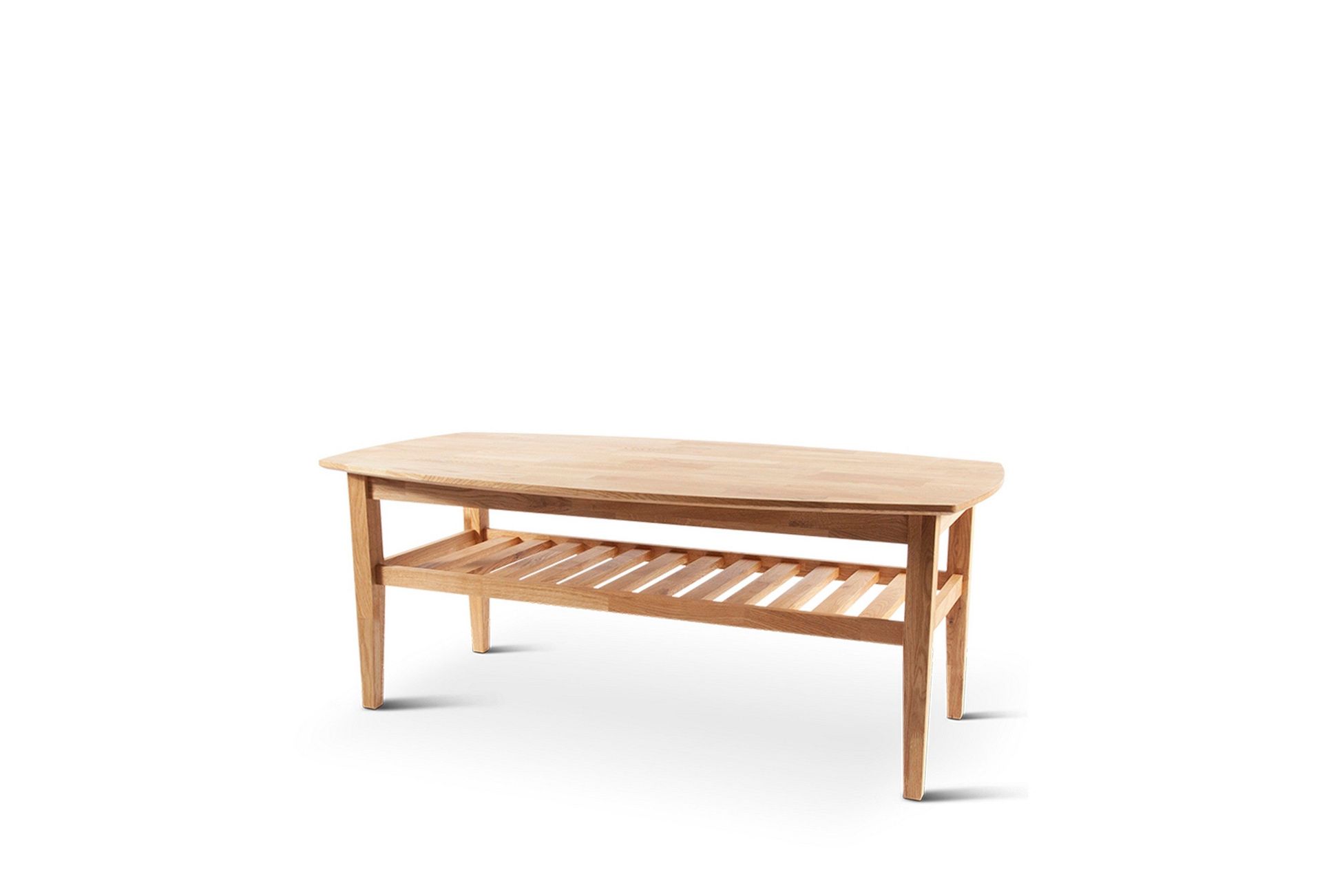 Leeds Soffbord 130x70 cm i massivt tr&auml; - Natur/Ek