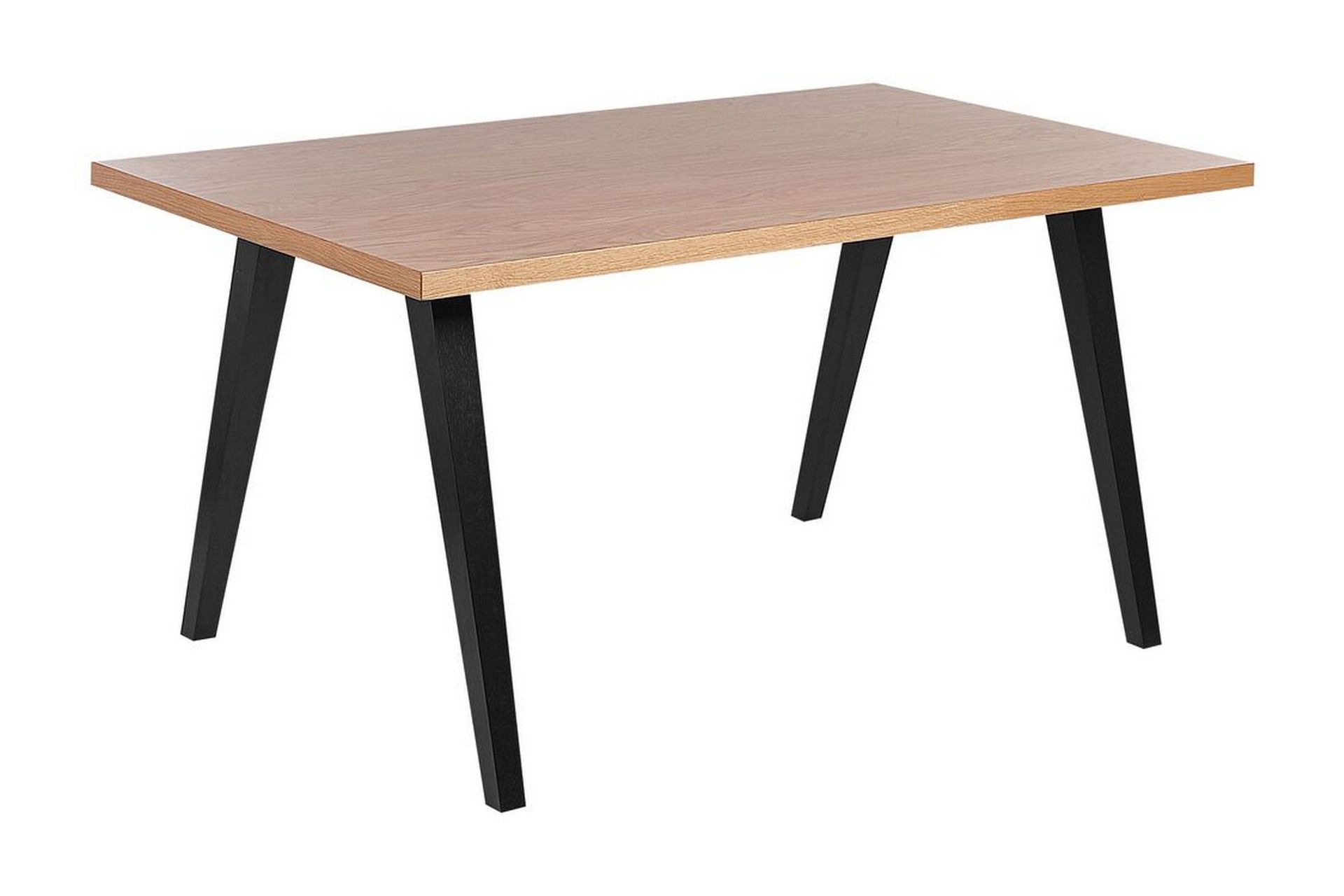 Lenister Matbord 90x150 cm - Ljusbrun/Svart