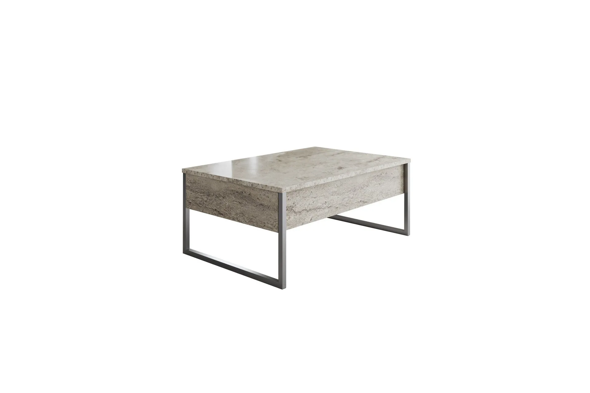 luxe soffbord 90 cm - beige/silver