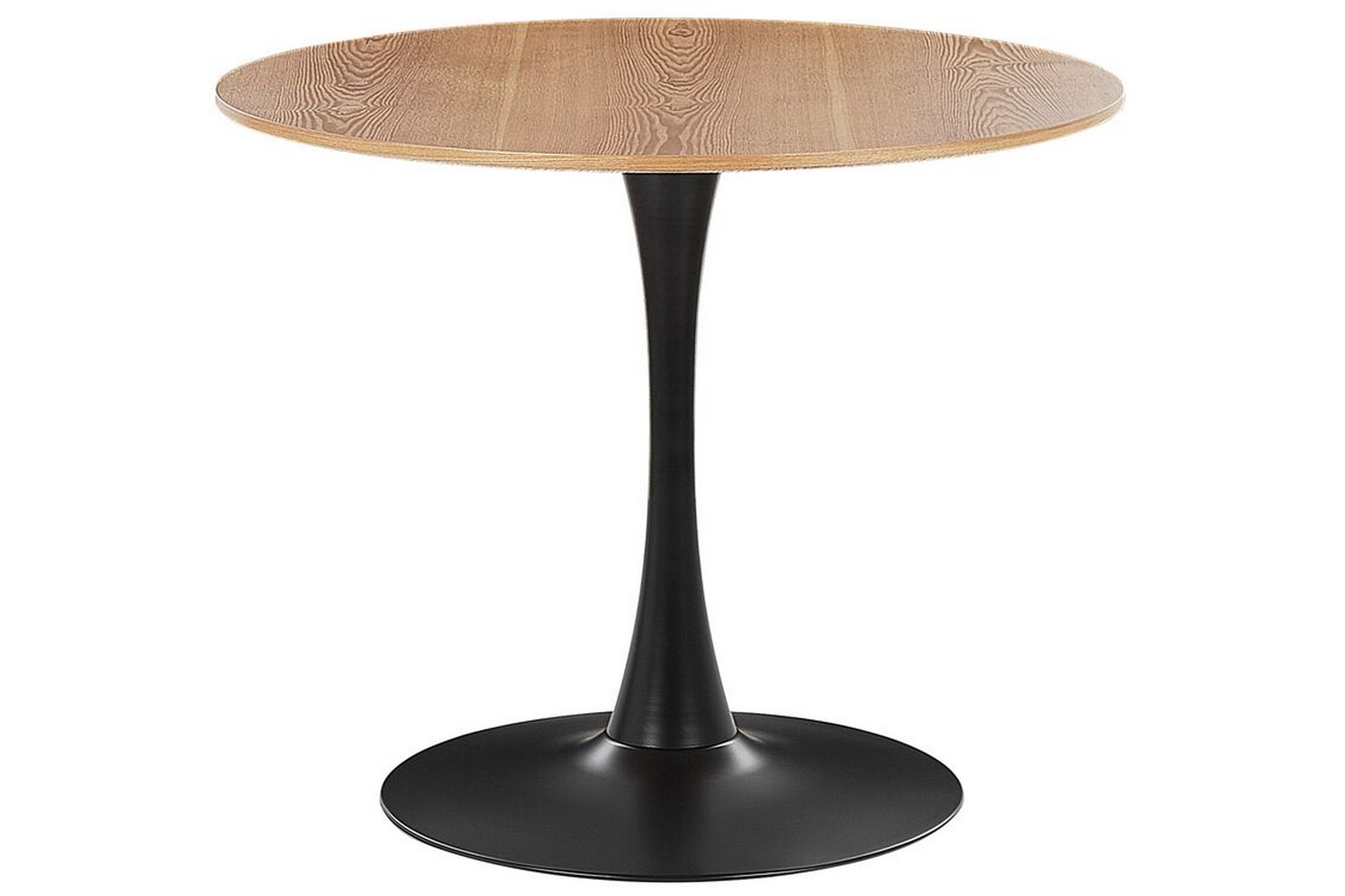 Matbord Calmar 90 cm Rund Ljusbrun/Svart