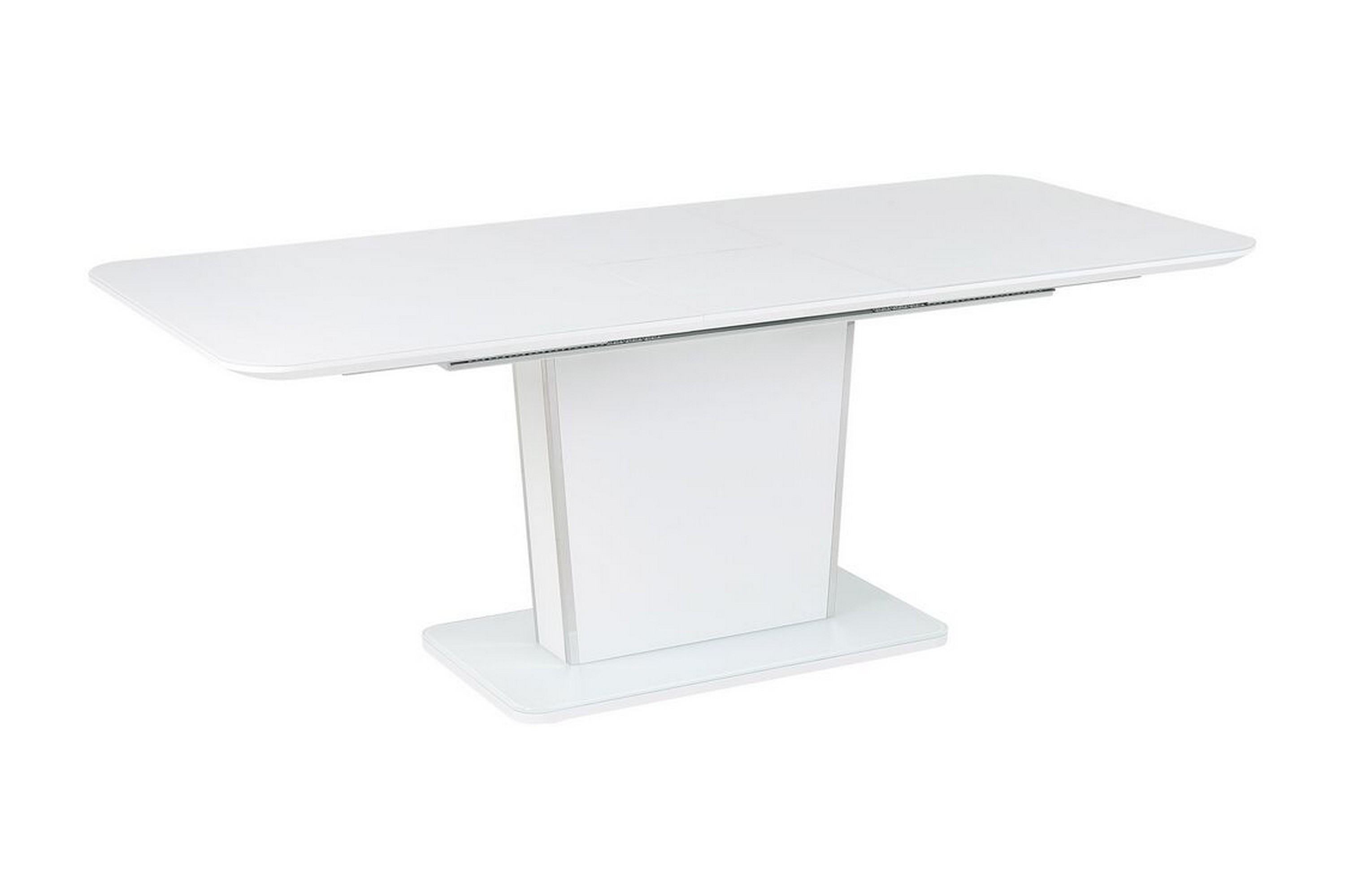 Matbord Catharine Förlängningsbart 160-200x90 cm Vit/Silver