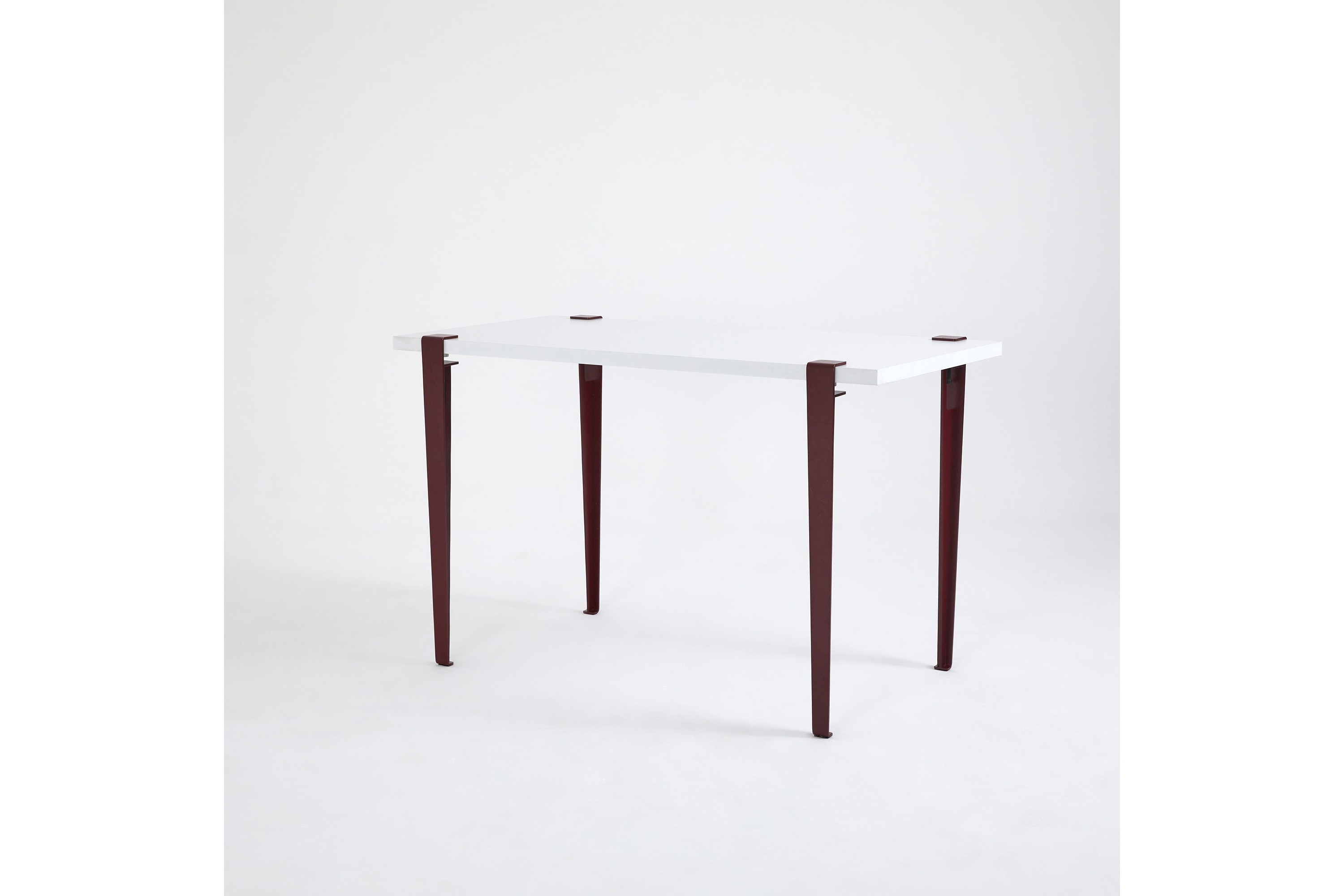 Matbord Eurotas 120x60 cm Vit/Röd Hanah Home