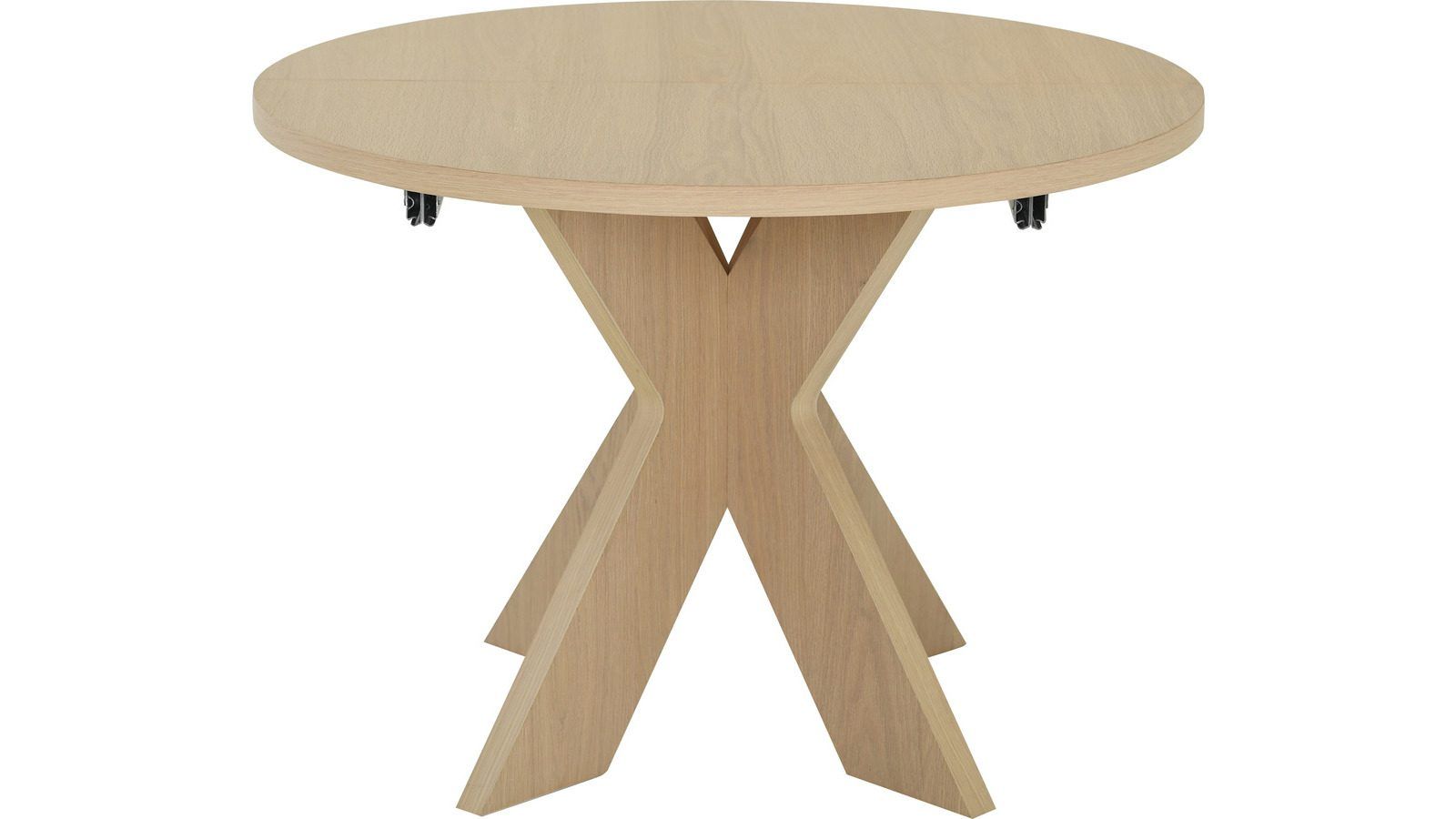 Matbord Fjorden Med 2 tillägg 105 cm - Vitpigmenterad