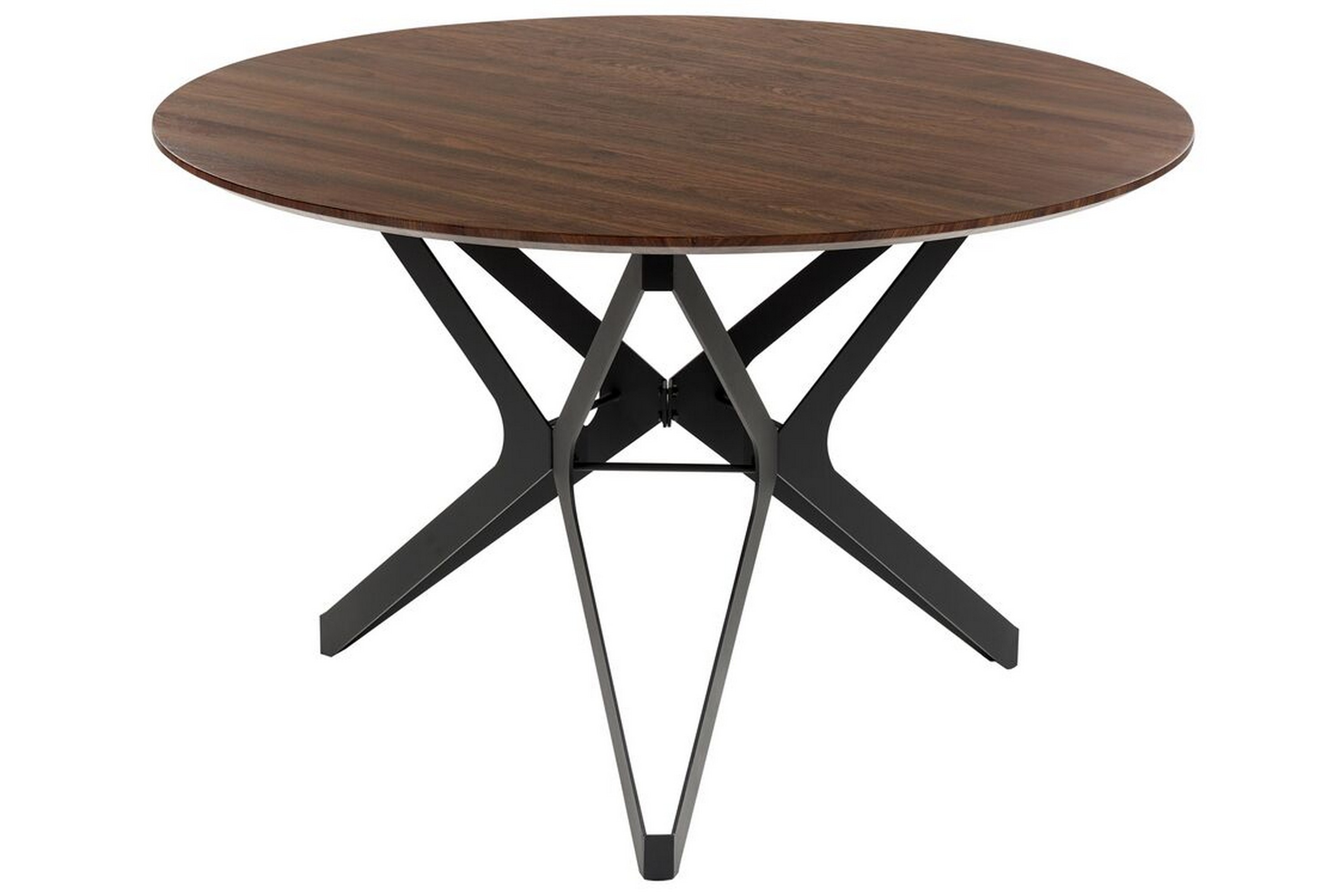 Matbord Javeline 120 cm Rund Mörkbrun/Svart