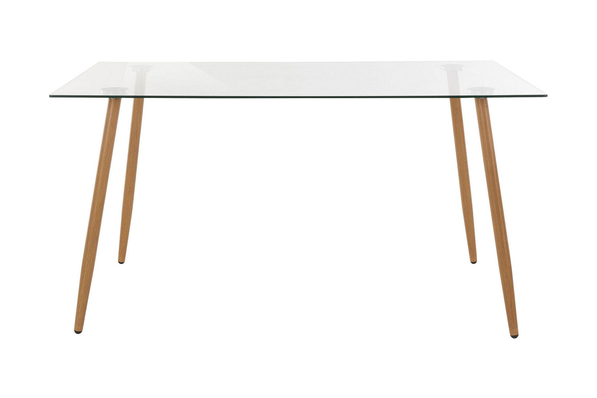 Abia Matbord 140 cm Glas - Brun
