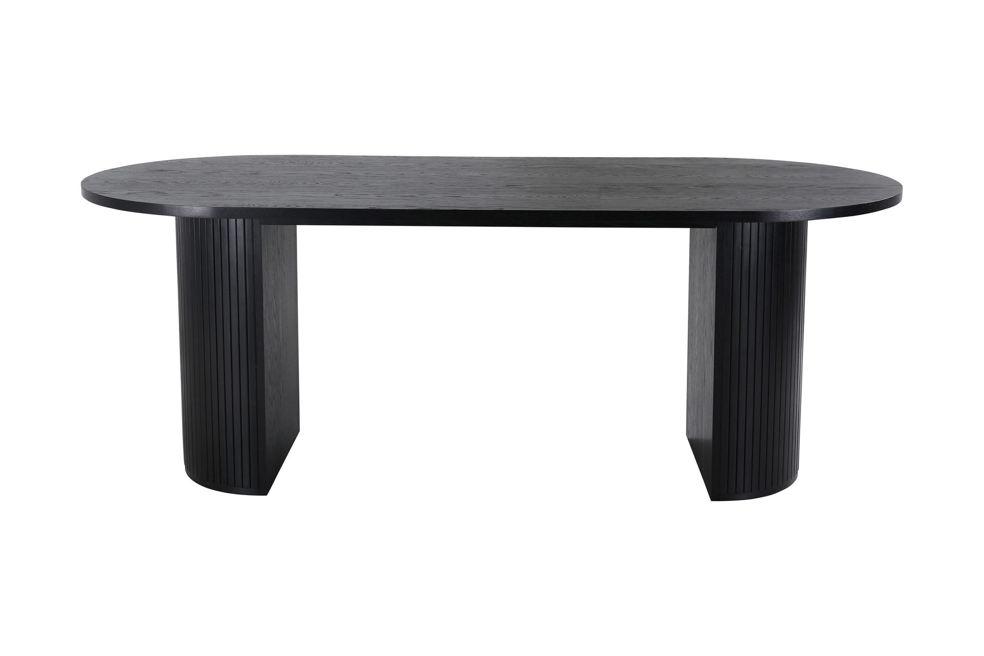 Bianca Matbord 200 cm Ovalt - Svart