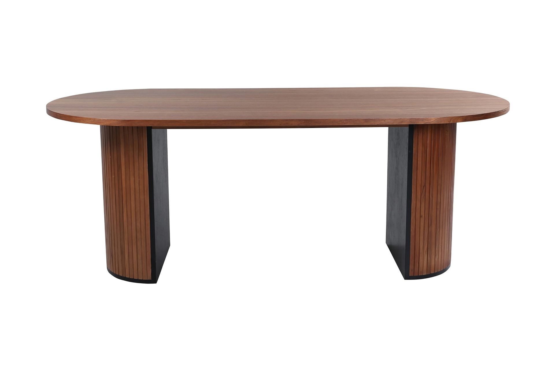 Bianca Matbord 200 cm Ovalt - Valnötsbrun