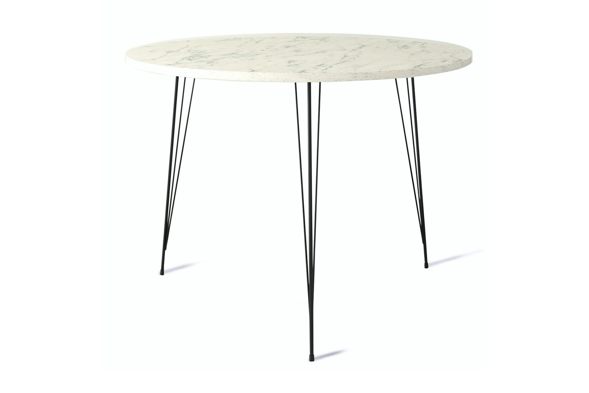 bonnick bord 90 cm - svart/vit