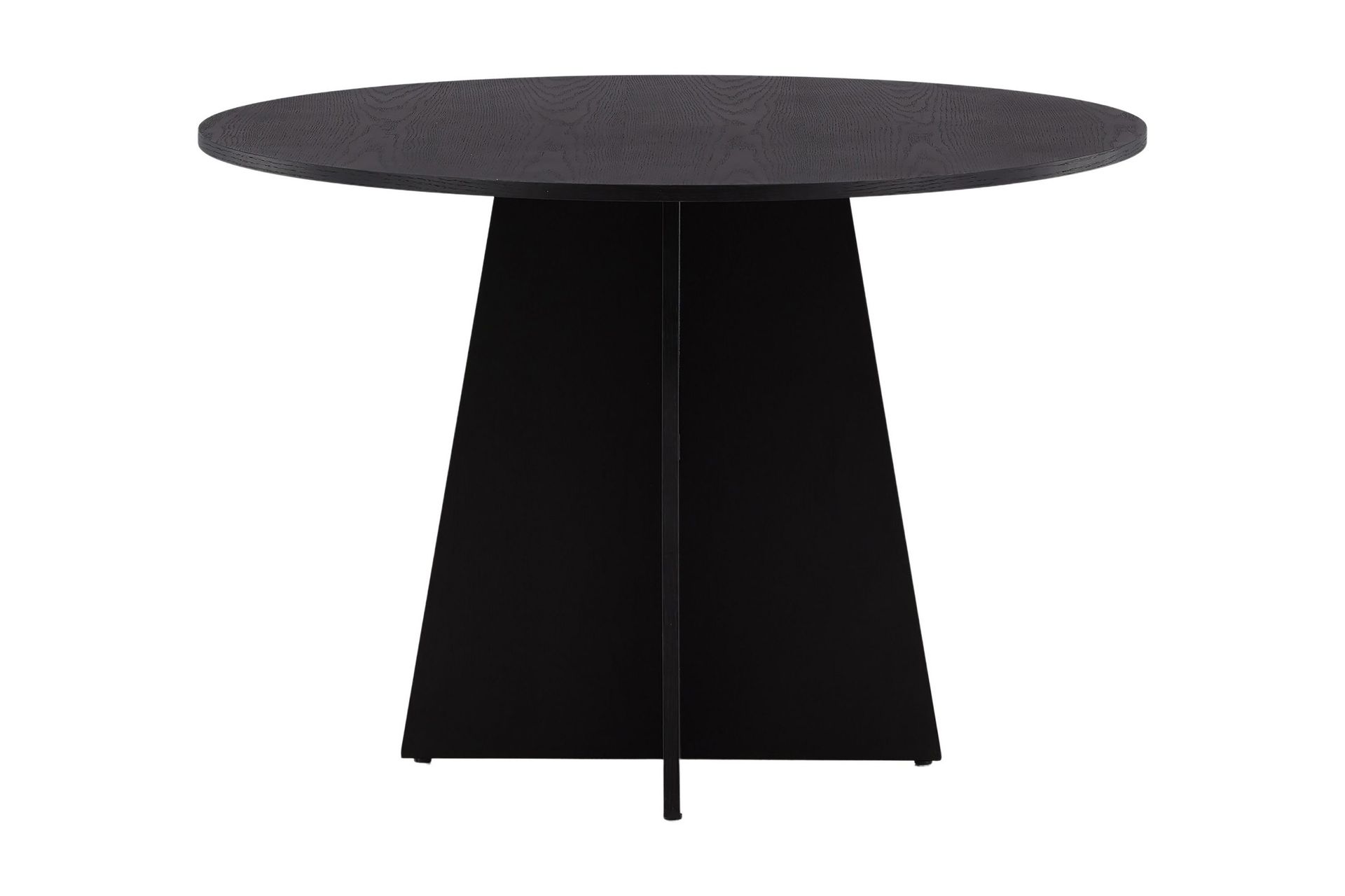 Bootcut Matbord 110 cm Runt - Svart