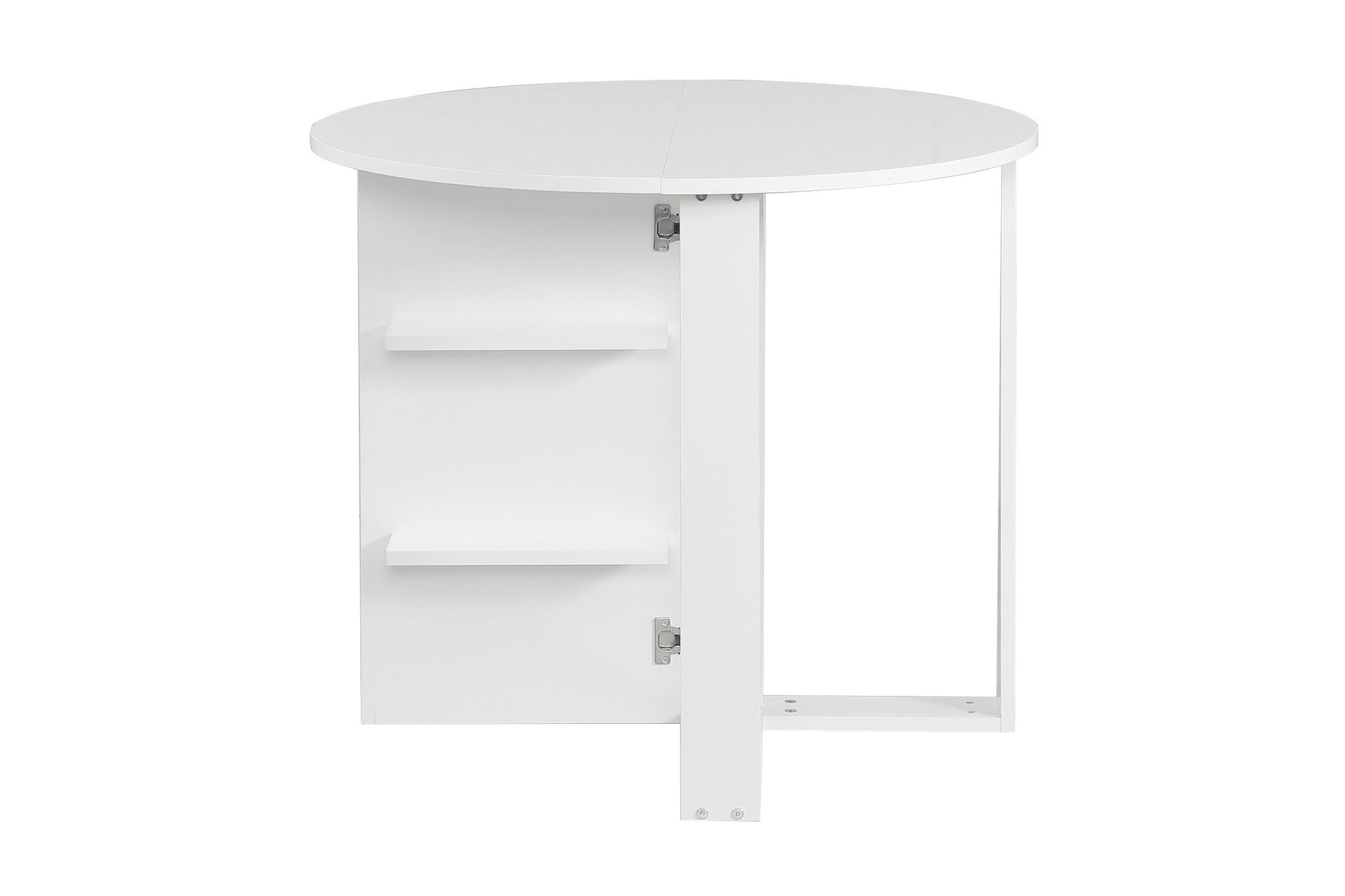 Comfortale Matbord Runt Hopf&auml;llbart - Vit