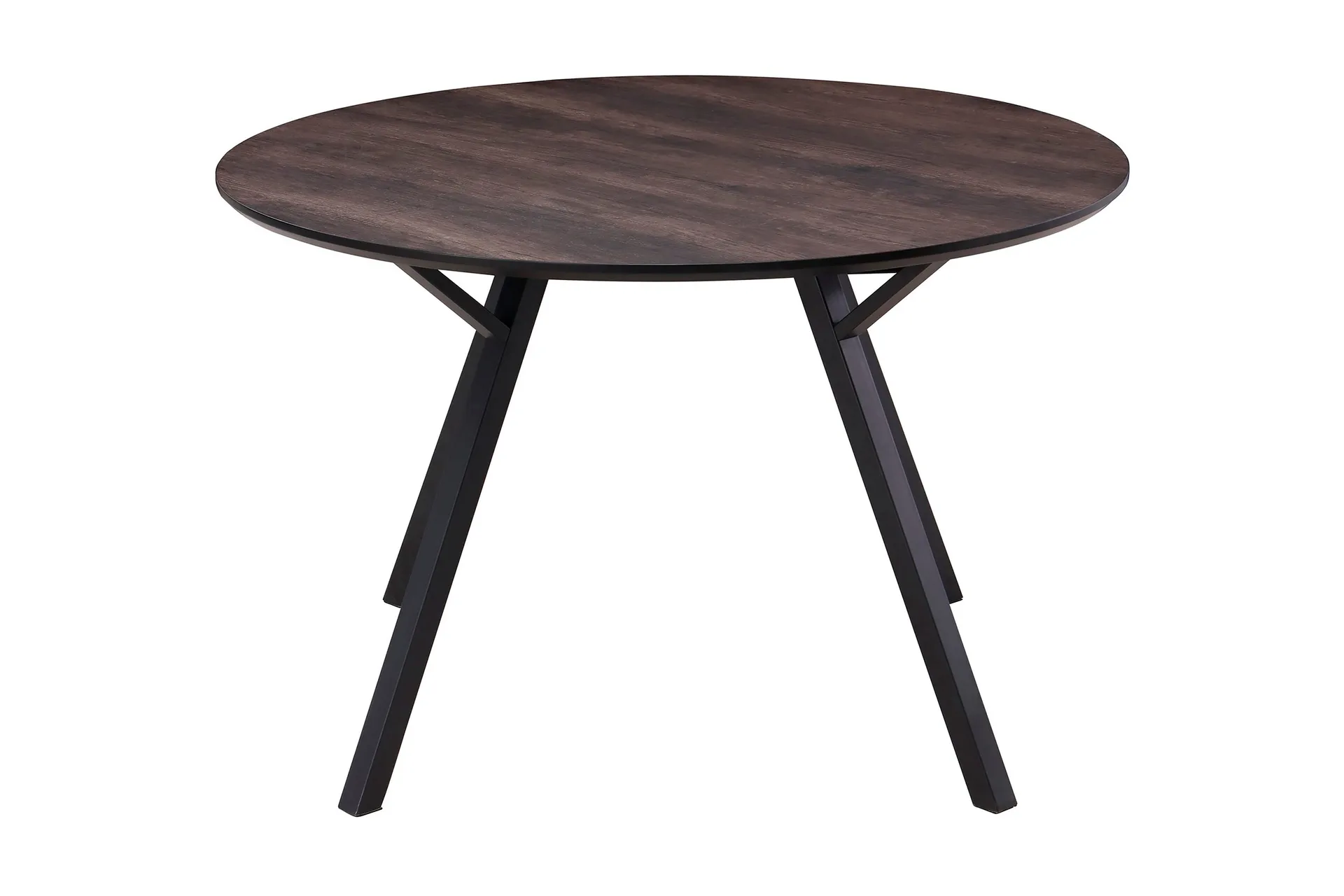 Eirys Runt Matbord 120 cm - Brun / Svart