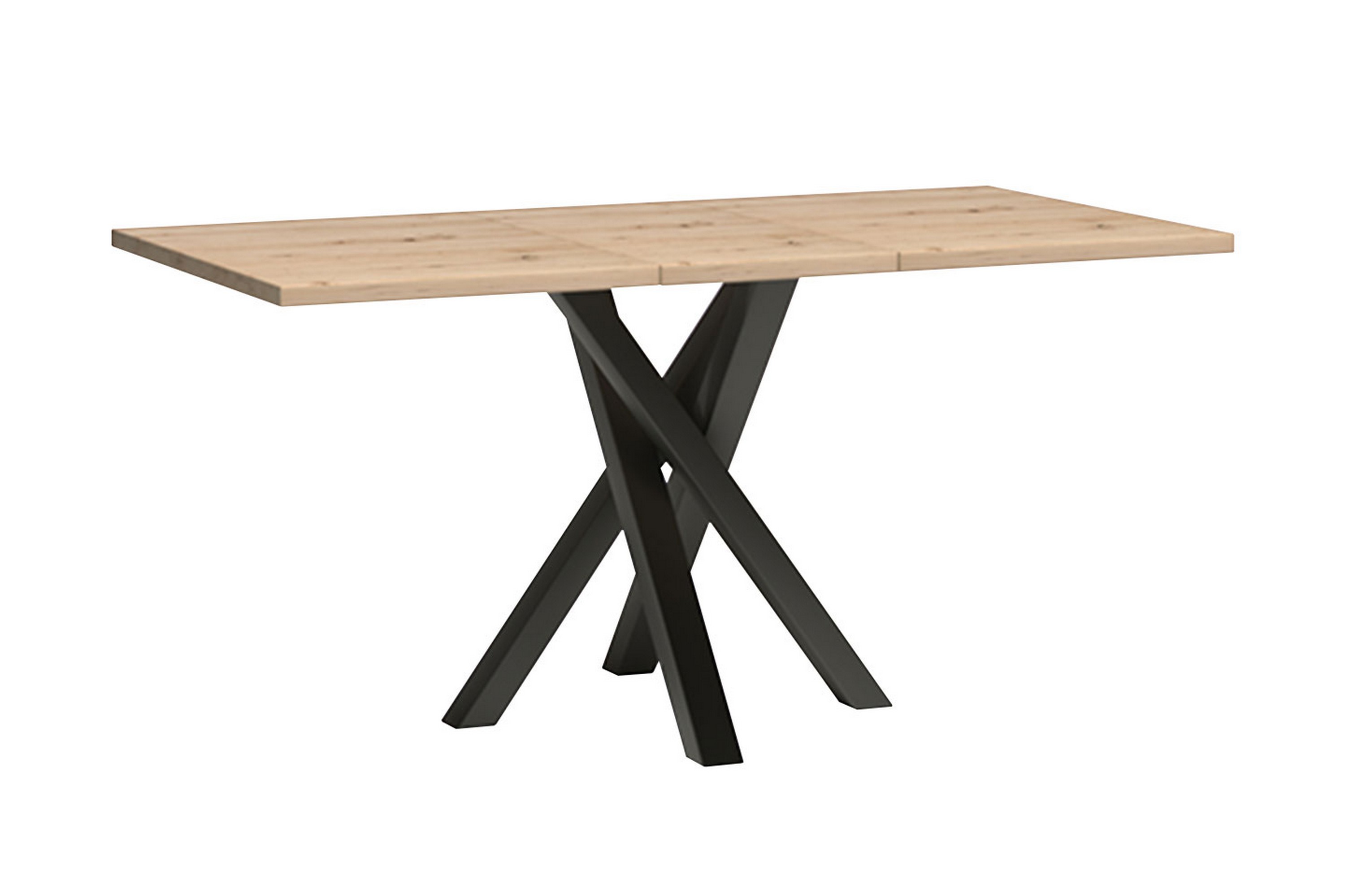 Förlängningsbart Matbord Buckfast 160 cm Svart