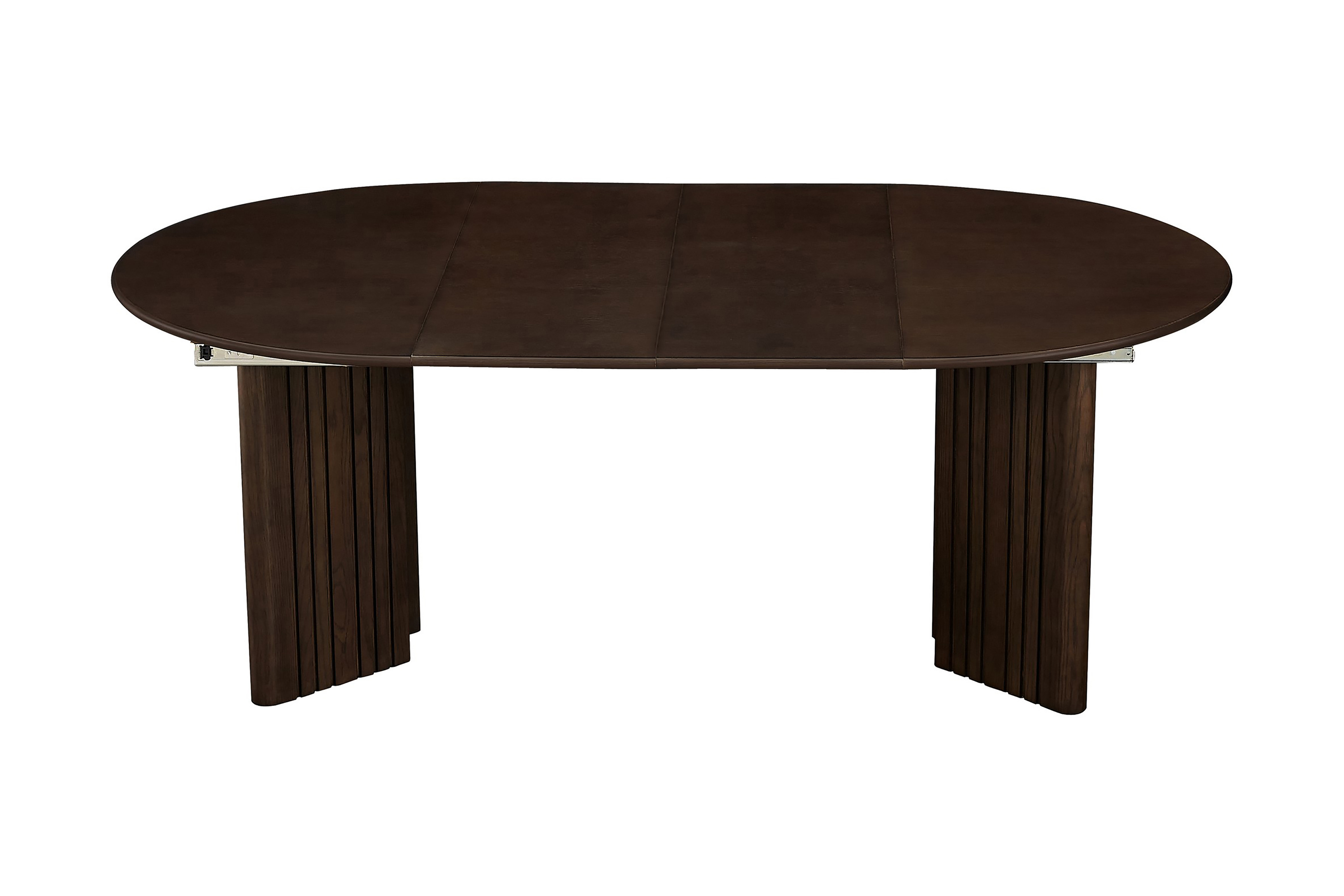 Förlängningsbart Runt Matbord Damiene 120/200 cm Brun