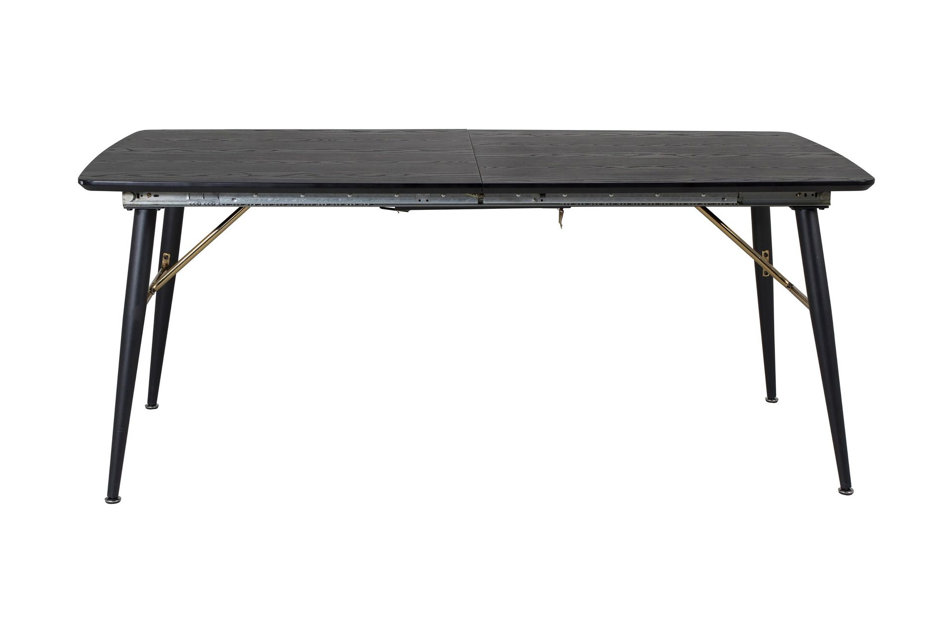 Gold Matbord 180 cm F&ouml;rl&auml;ngningsbart - Svart