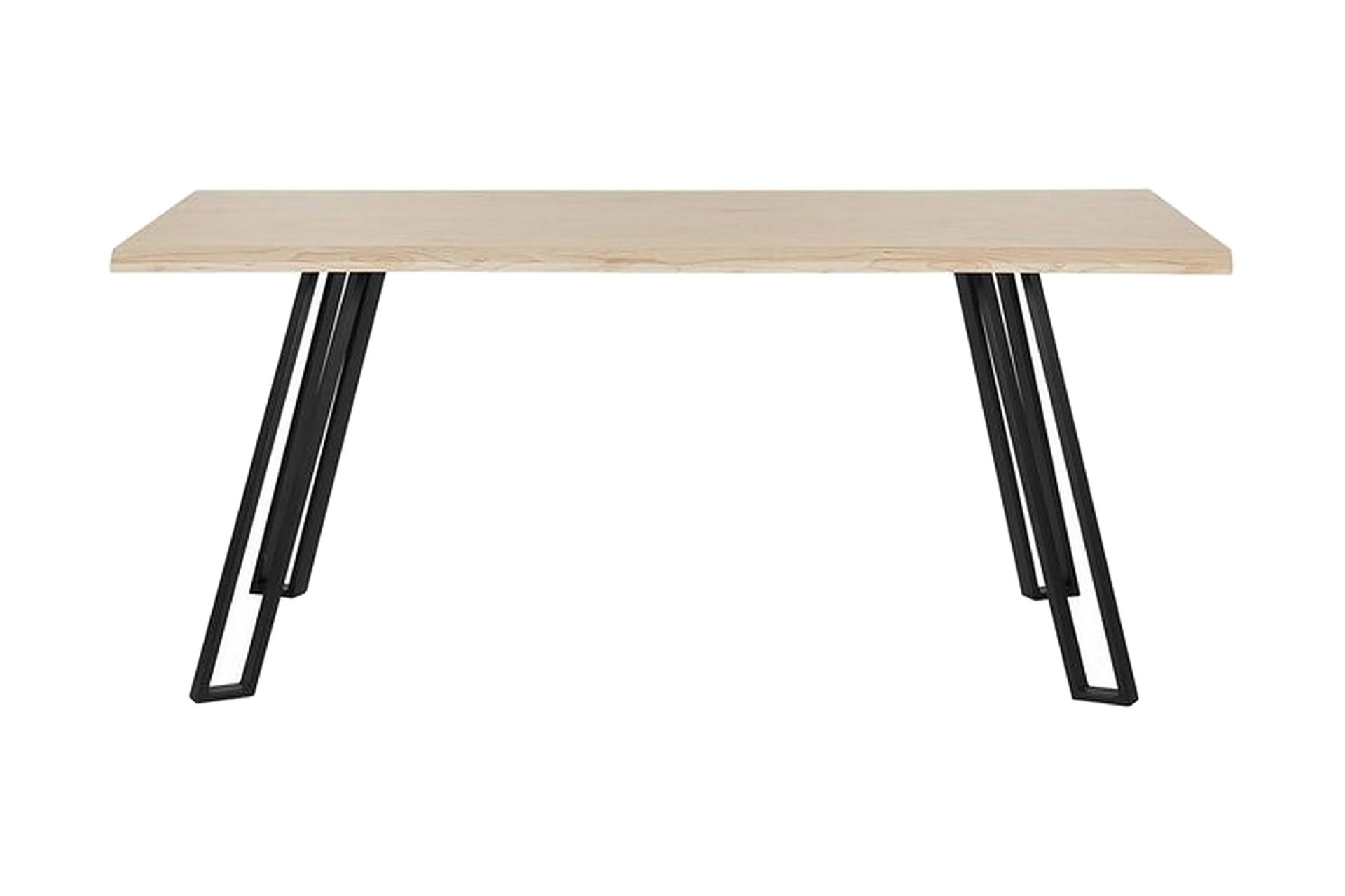 Joyl Rektangul&auml;rt Matbord 180x90 cm i Ek med Metallfinish - Beige