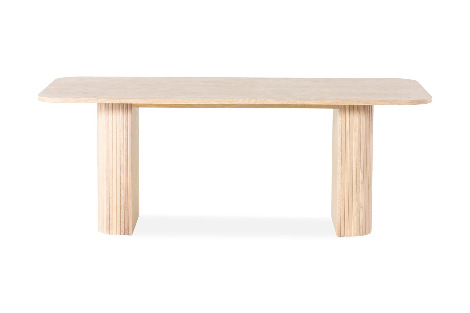 kopparbo matbord 200 cm - ljust vitlaserat ekträ